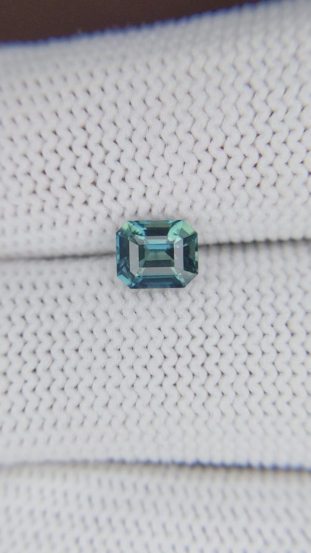 1.10 Ct. Bluish Green Sapphire from Africa Size Video