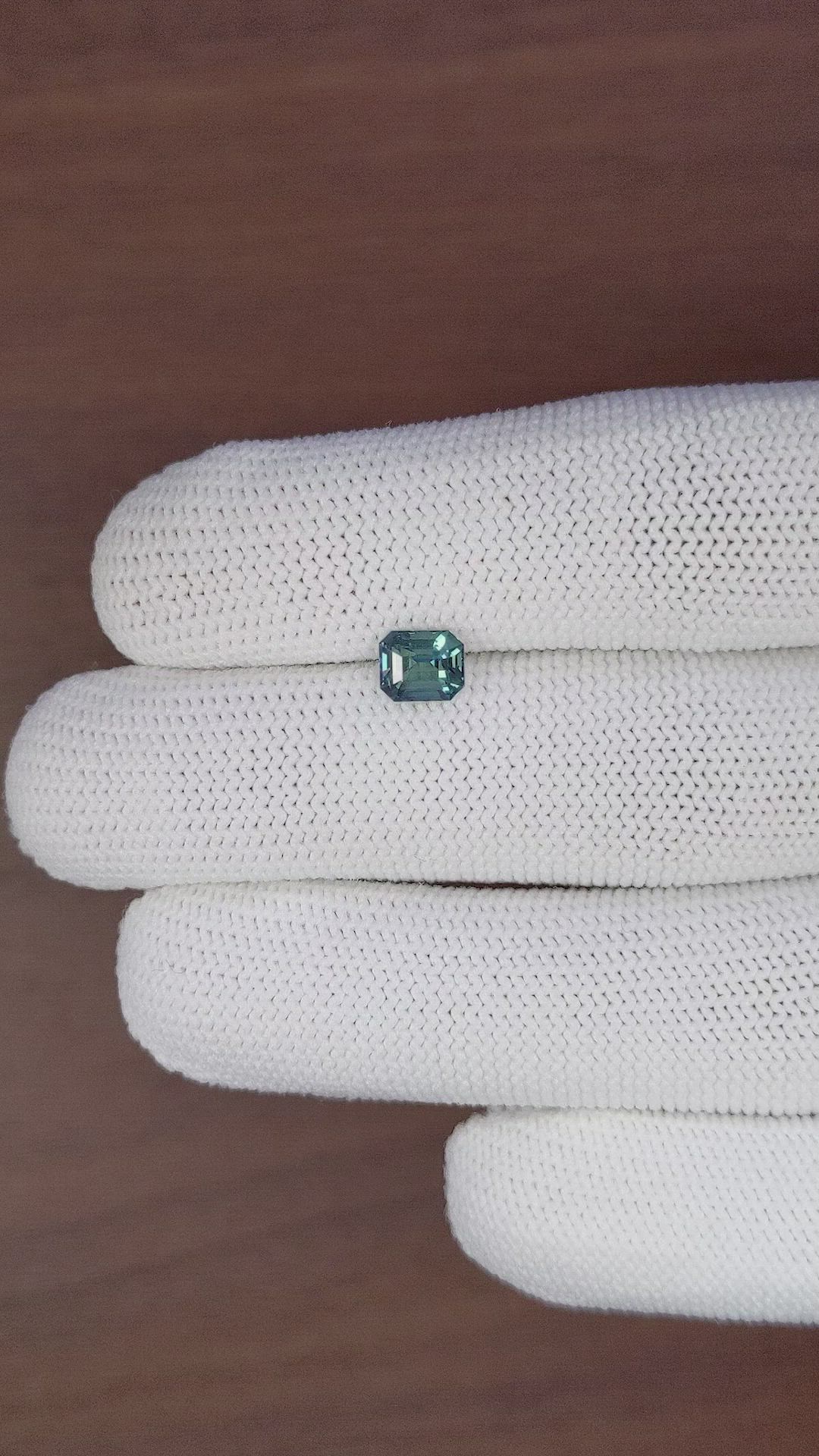 1.10 Ct. Bluish Green Sapphire from Africa Size Video