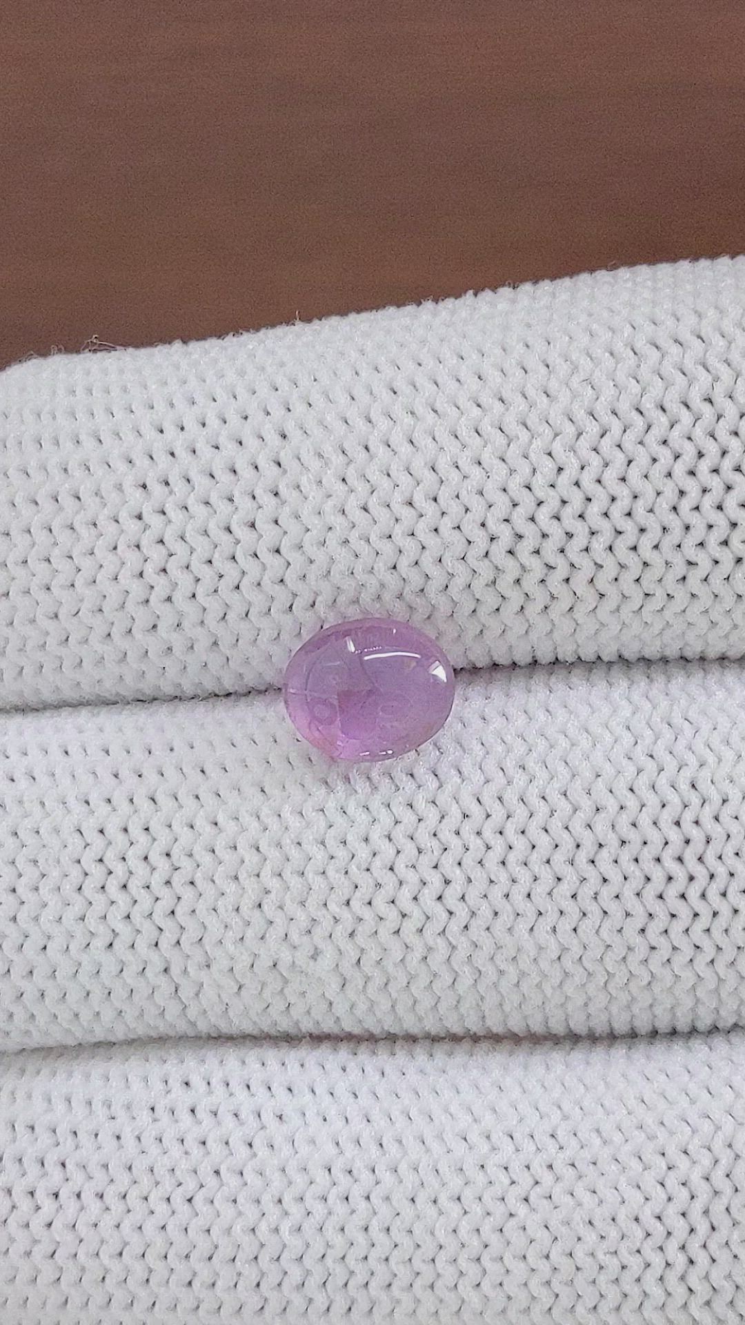 2.51 Ct. Pinkish Purple Star Sapphire from Tanzania Size Video