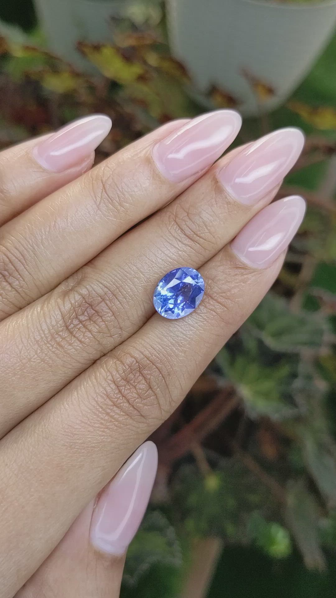 3.49 Ct. Blue Sapphire from Ceylon (Sri Lanka) Size Video