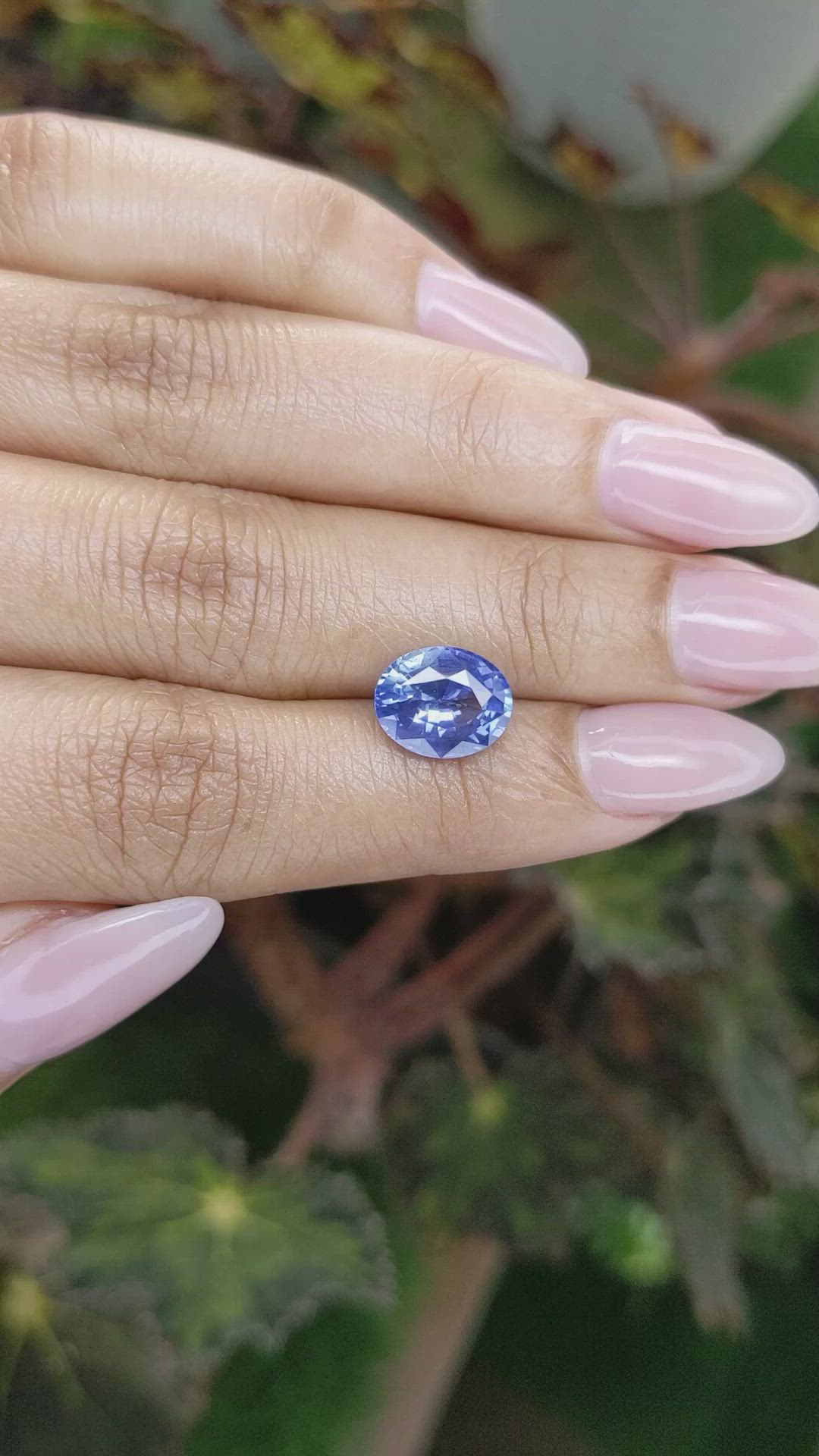 3.49 Ct. Blue Sapphire from Ceylon (Sri Lanka) Size Video