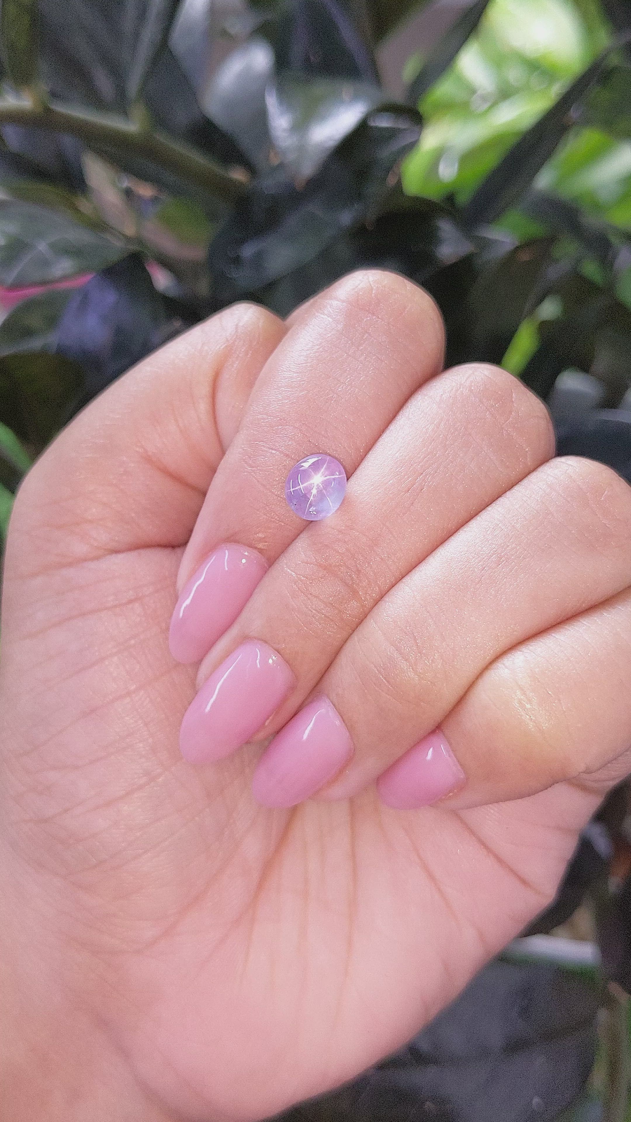 2.88 Ct. Bluish Purple Sapphire from Tanzania Size Video