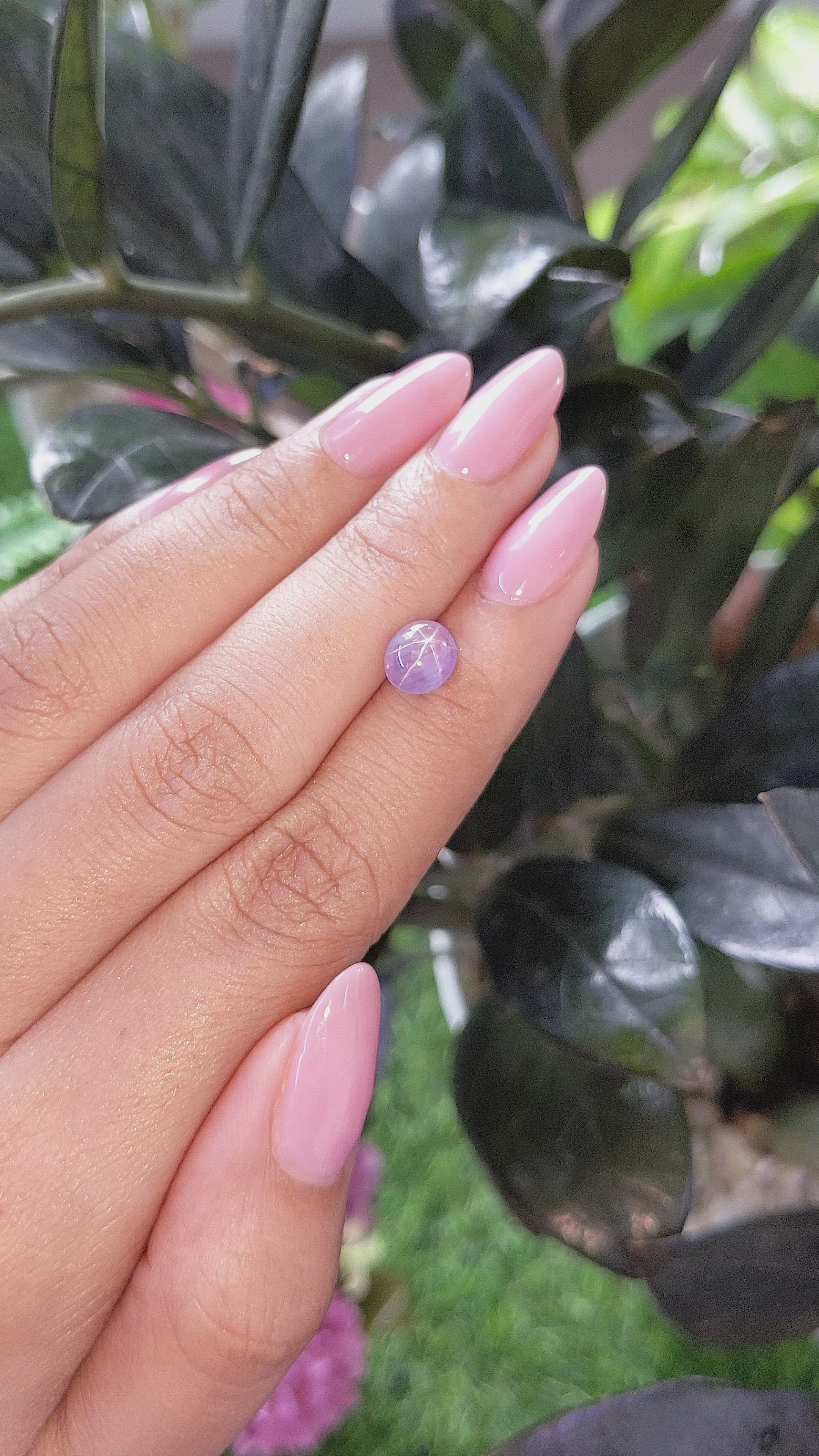 2.88 Ct. Bluish Purple Sapphire from Tanzania Size Video