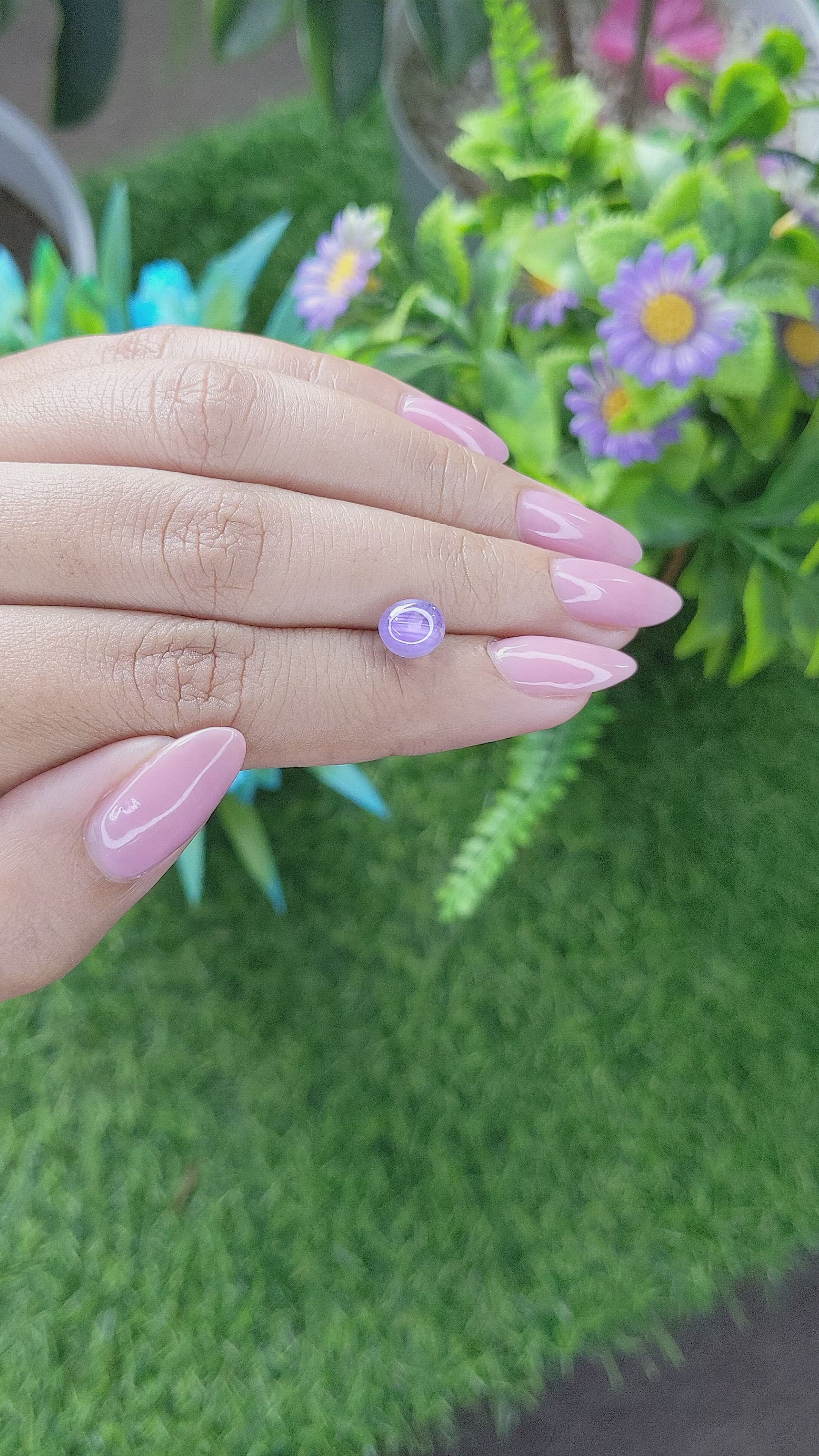 2.88 Ct. Bluish Purple Sapphire from Tanzania Size Video