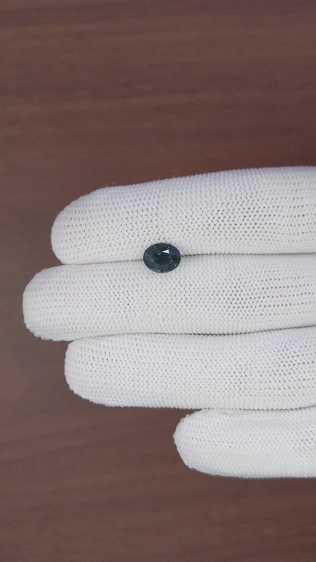 2.06 Ct. Bluish Green Sapphire from Tanzania Size Video