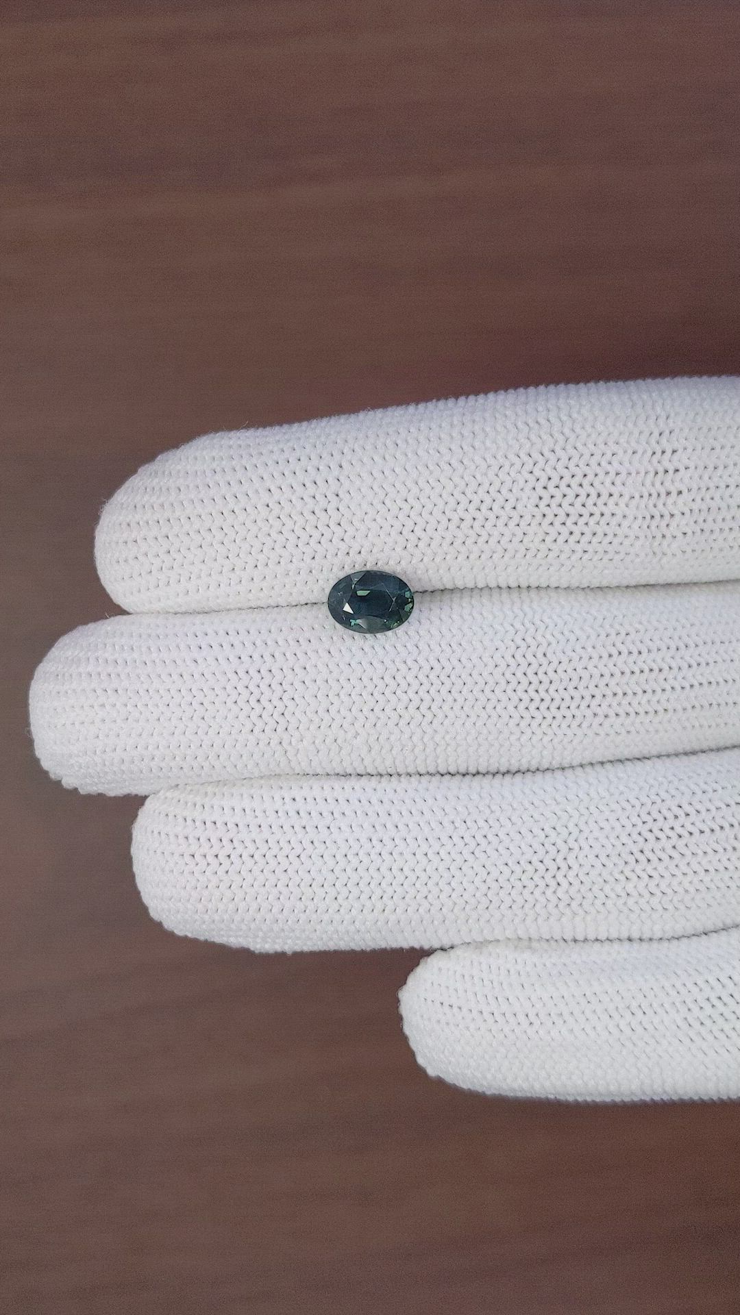 1.59 Ct. Bluish Green Sapphire from Tanzania Size Video