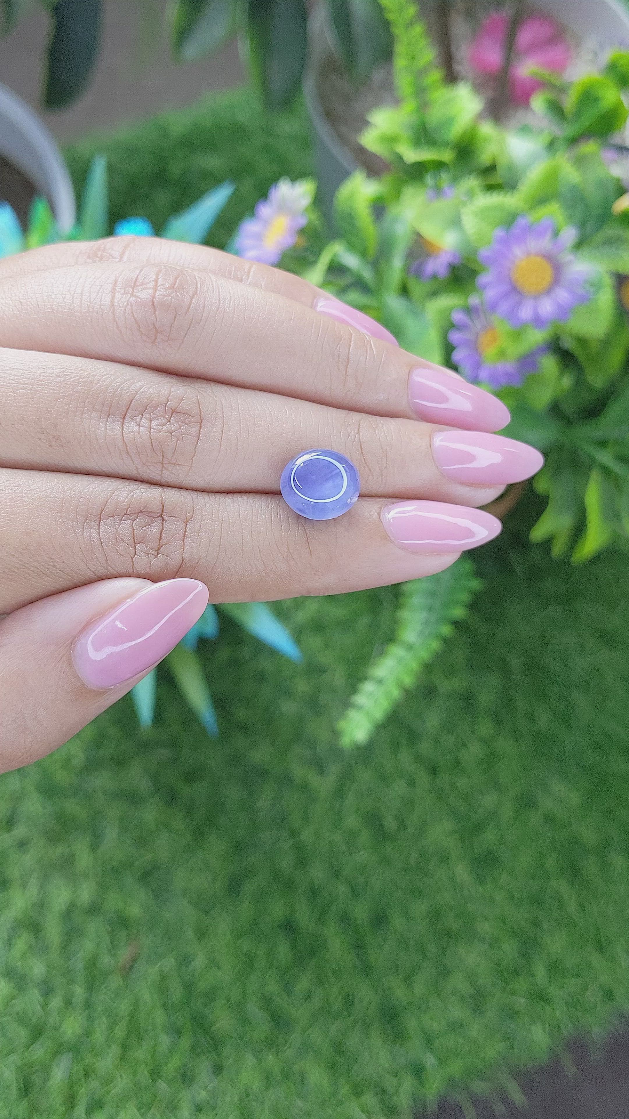 6.69 Ct. Blue Star Sapphire from Tanzania Size Video