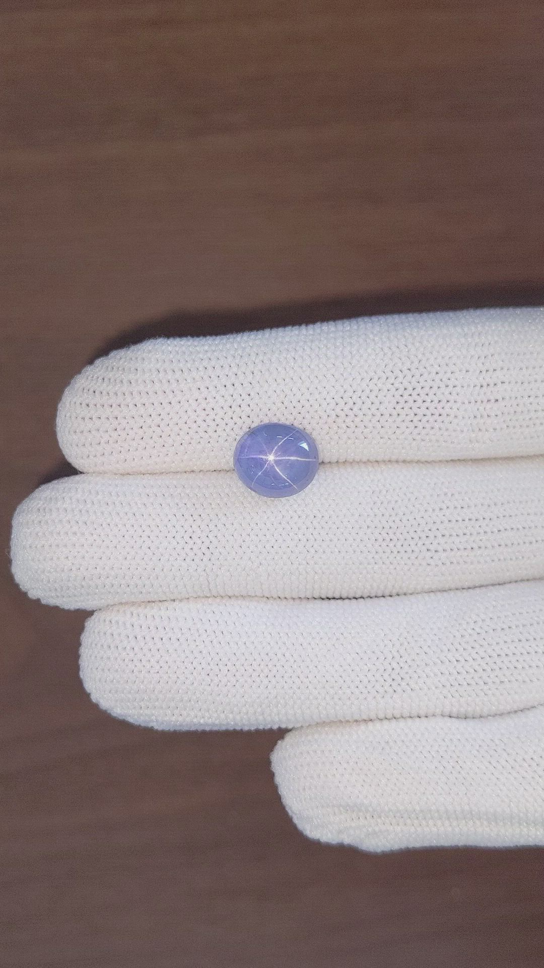 6.69 Ct. Blue Star Sapphire from Tanzania Size Video