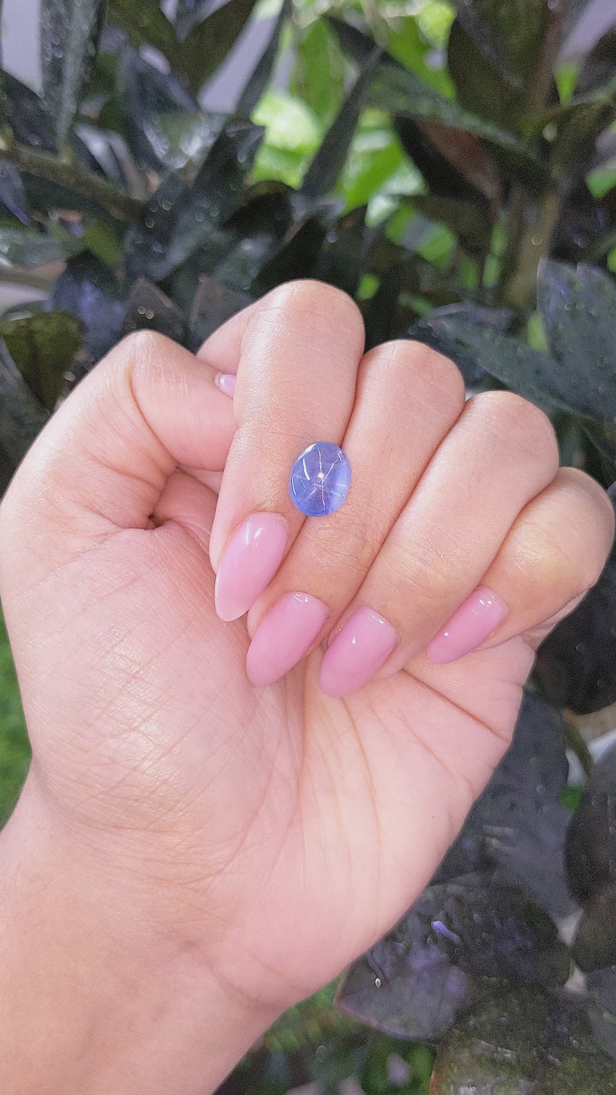 4.30 Ct. Blue Star Sapphire from Tanzania Size Video