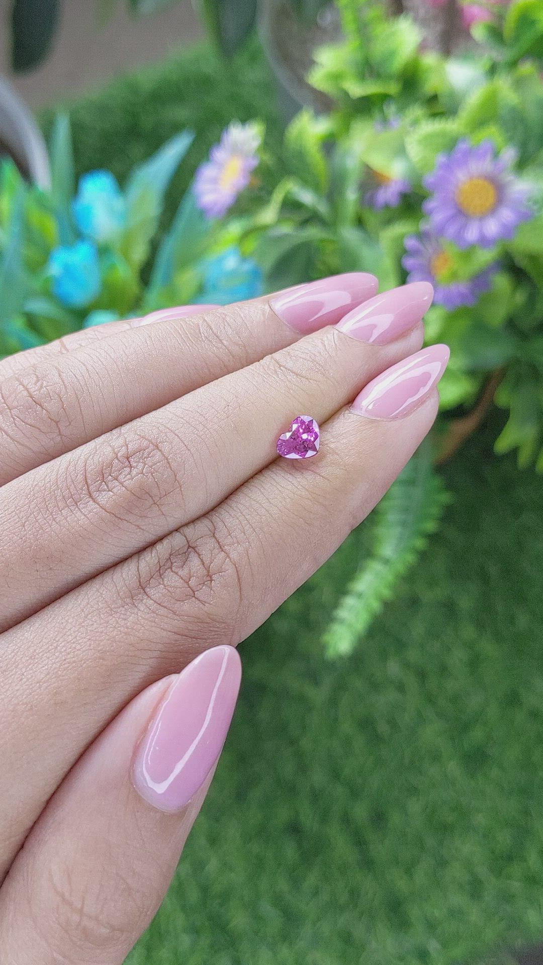 1.18 Ct. Purplish Pink Sapphire from Tanzania Size Video