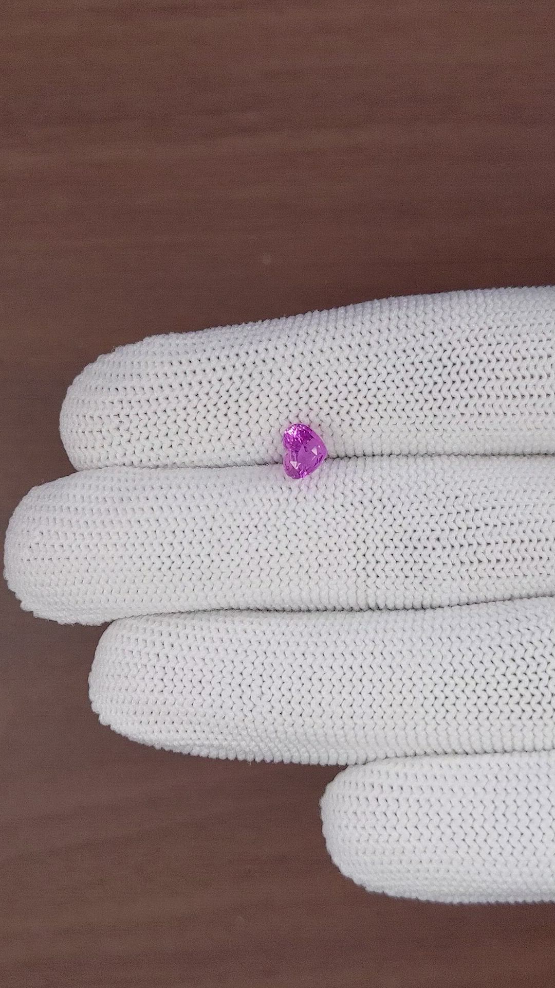 1.18 Ct. Purplish Pink Sapphire from Tanzania Size Video