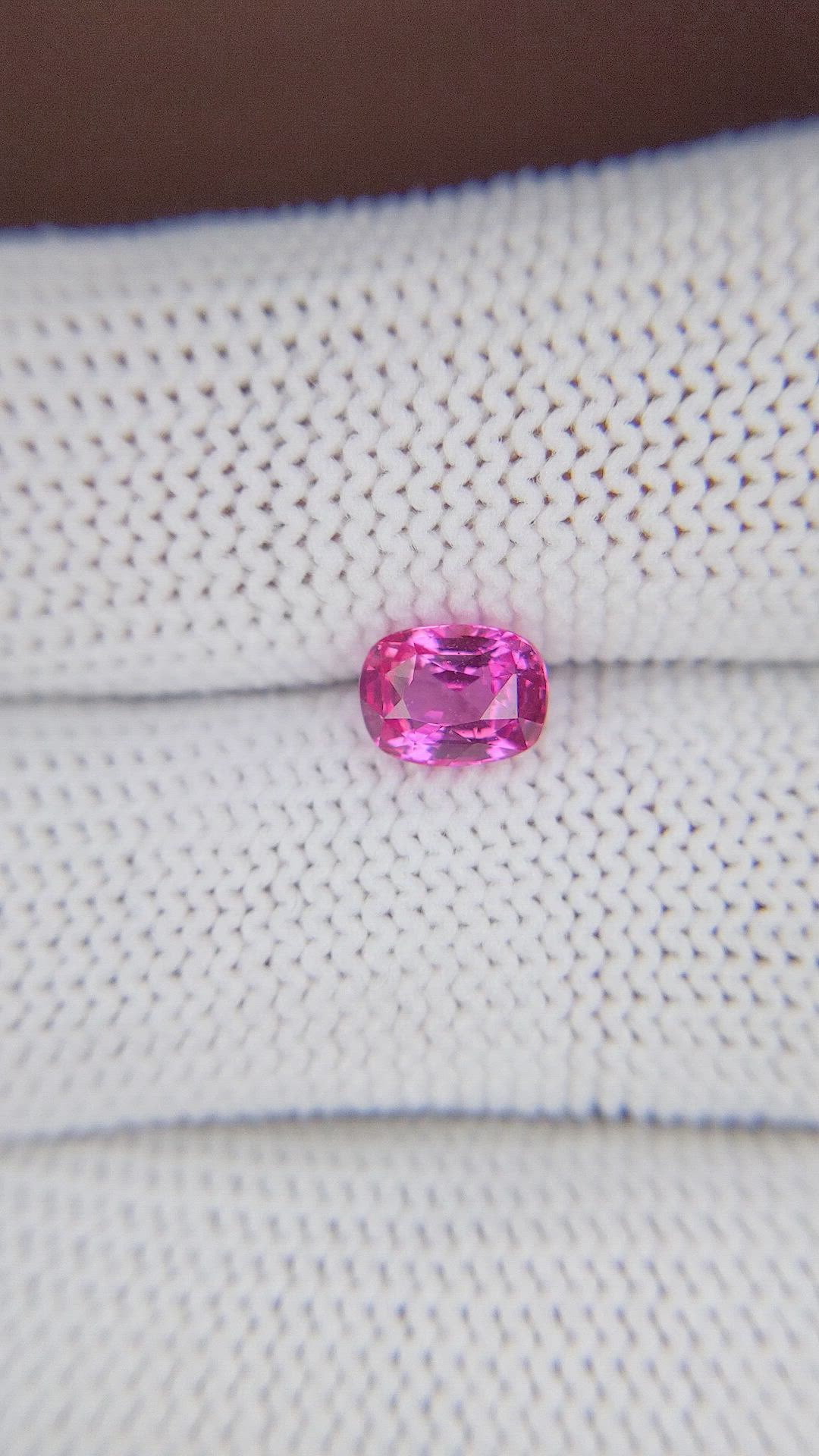 1.34 Ct. Pink Sapphire from Tanzania Size Video