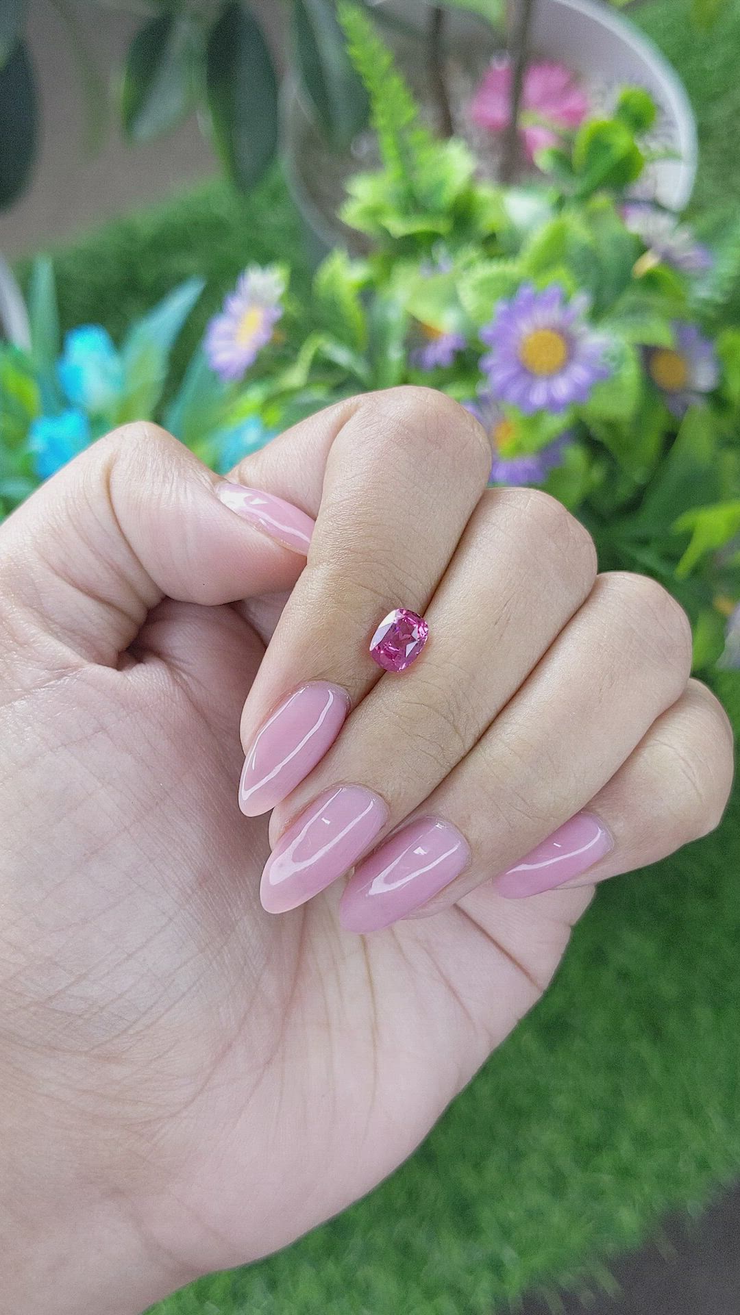 1.34 Ct. Pink Sapphire from Tanzania Size Video