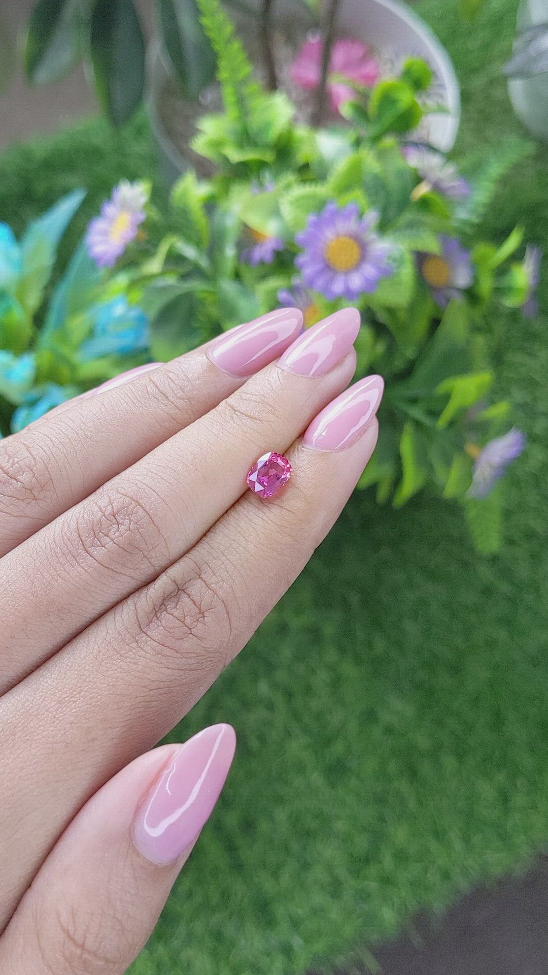 1.34 Ct. Pink Sapphire from Tanzania Size Video