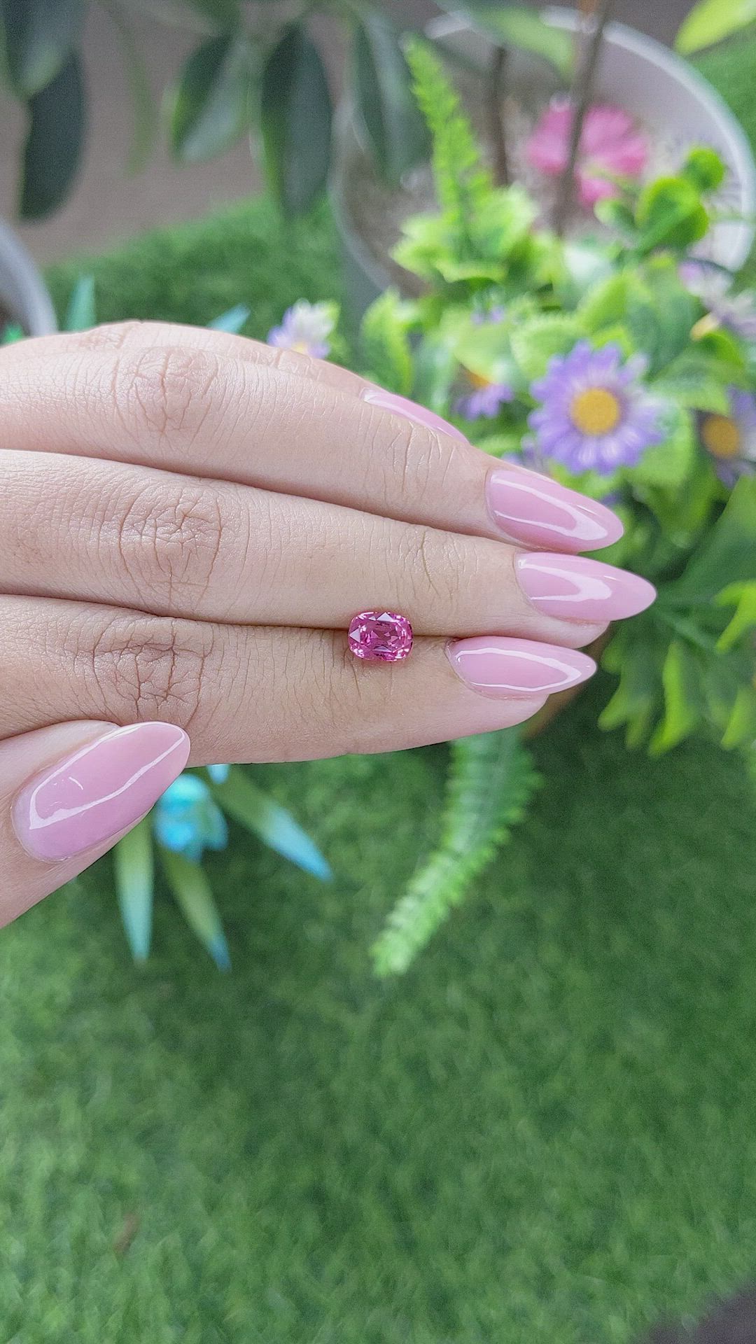 1.34 Ct. Pink Sapphire from Tanzania Size Video