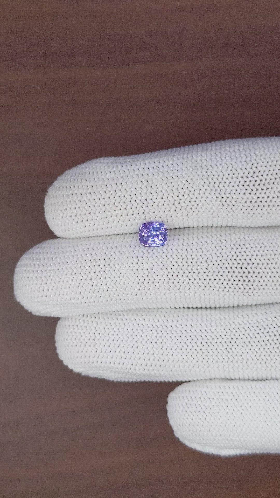 1.25 Ct. Purplish Blue Sapphire from Tanzania Size Video