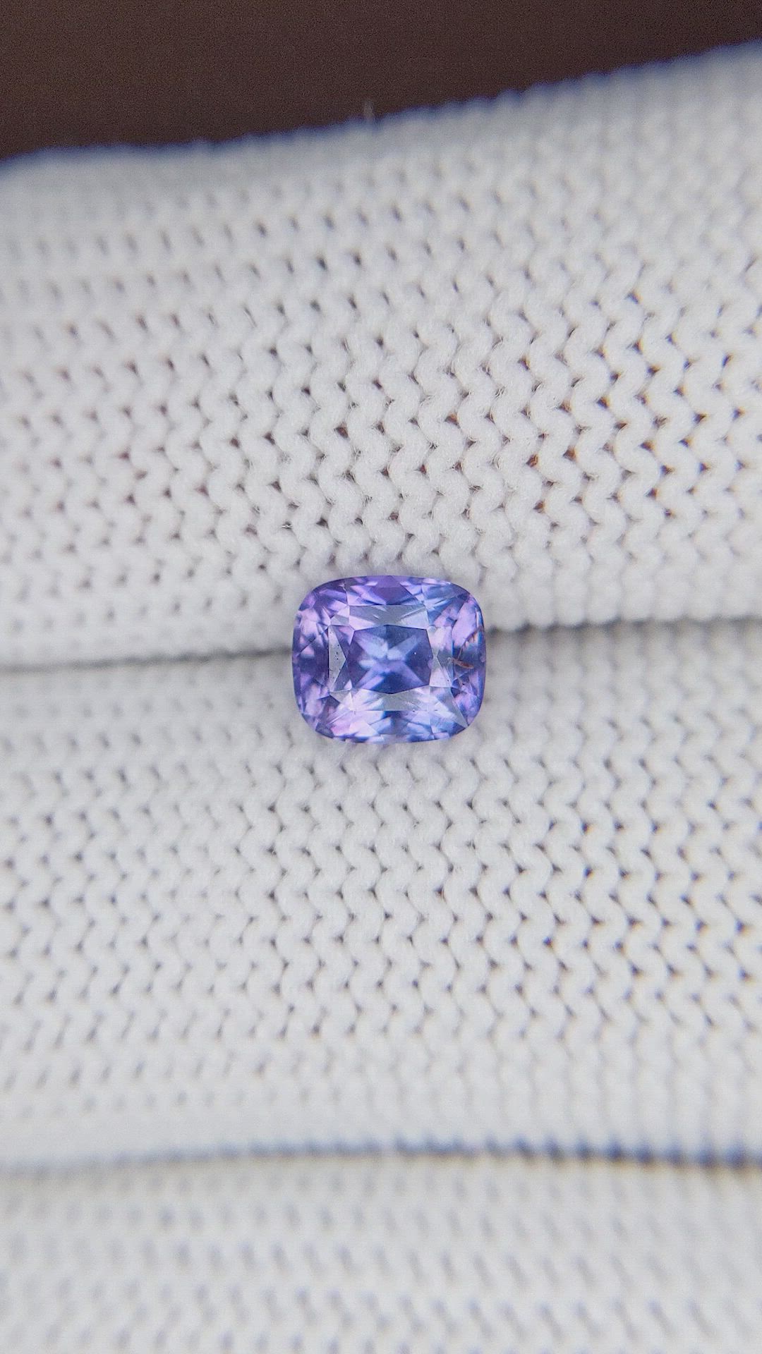 1.25 Ct. Purplish Blue Sapphire from Tanzania Size Video