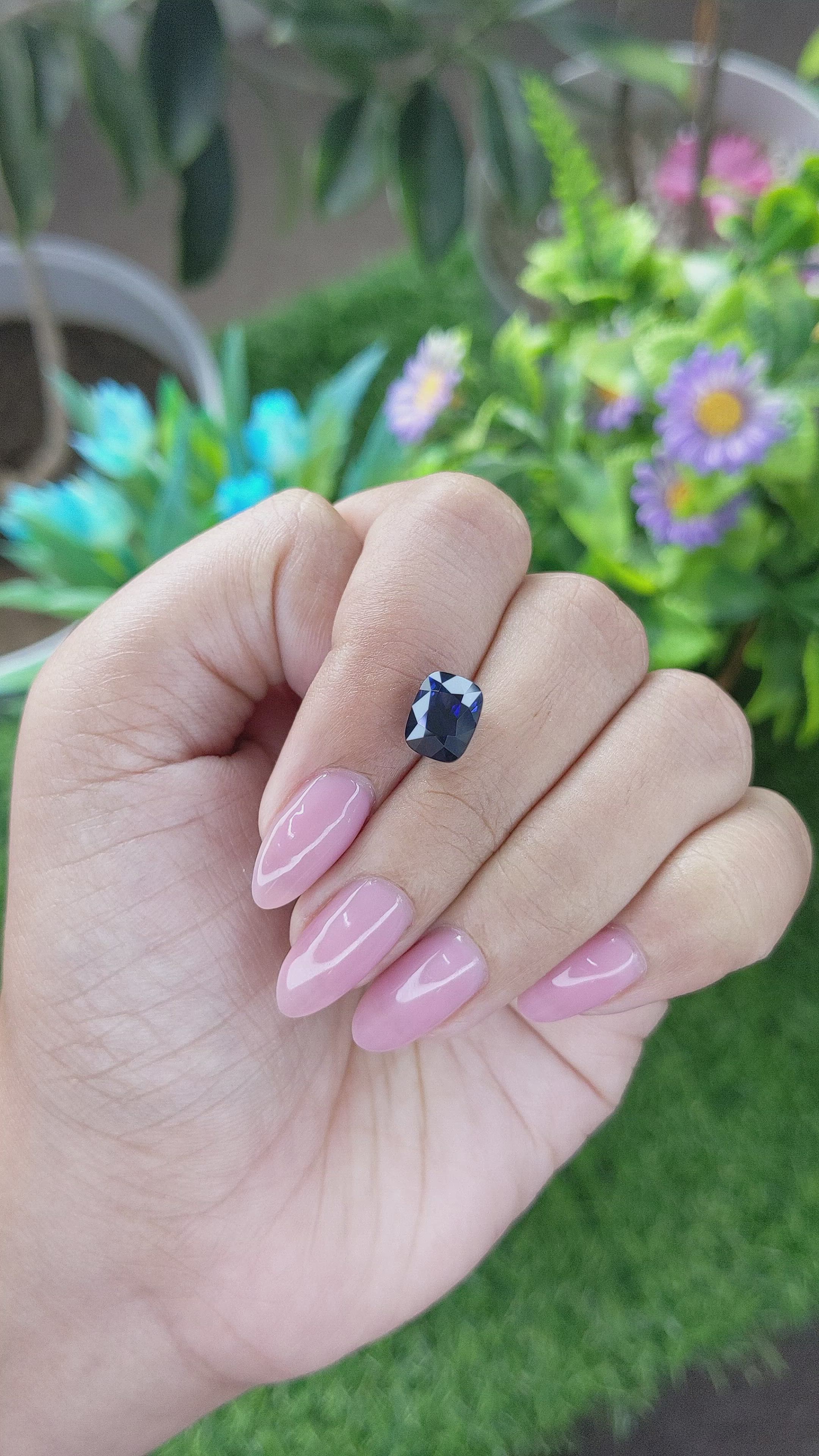 3.52 Ct. Blue Sapphire from Madagascar Size Video