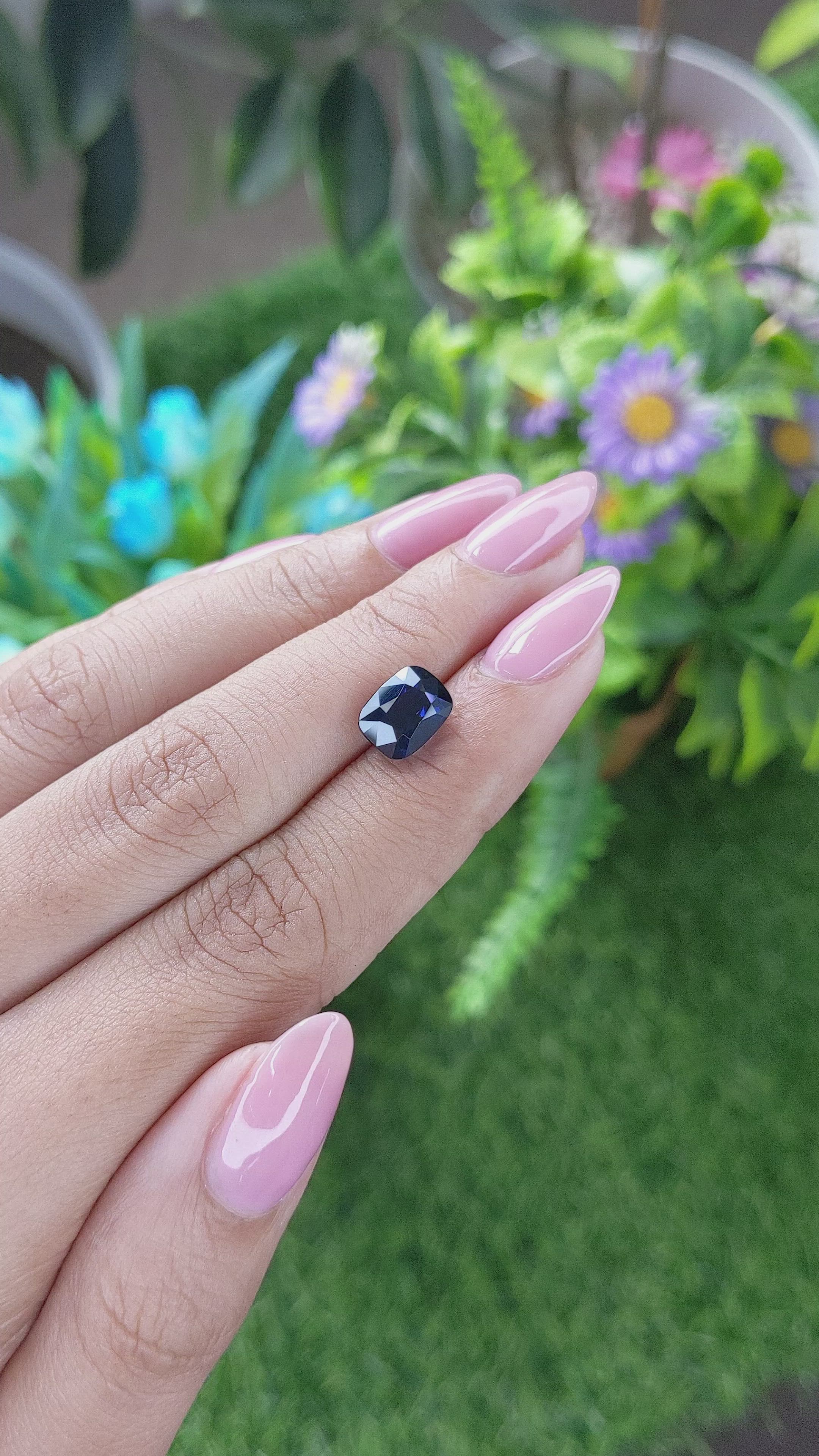 3.52 Ct. Blue Sapphire from Madagascar Size Video