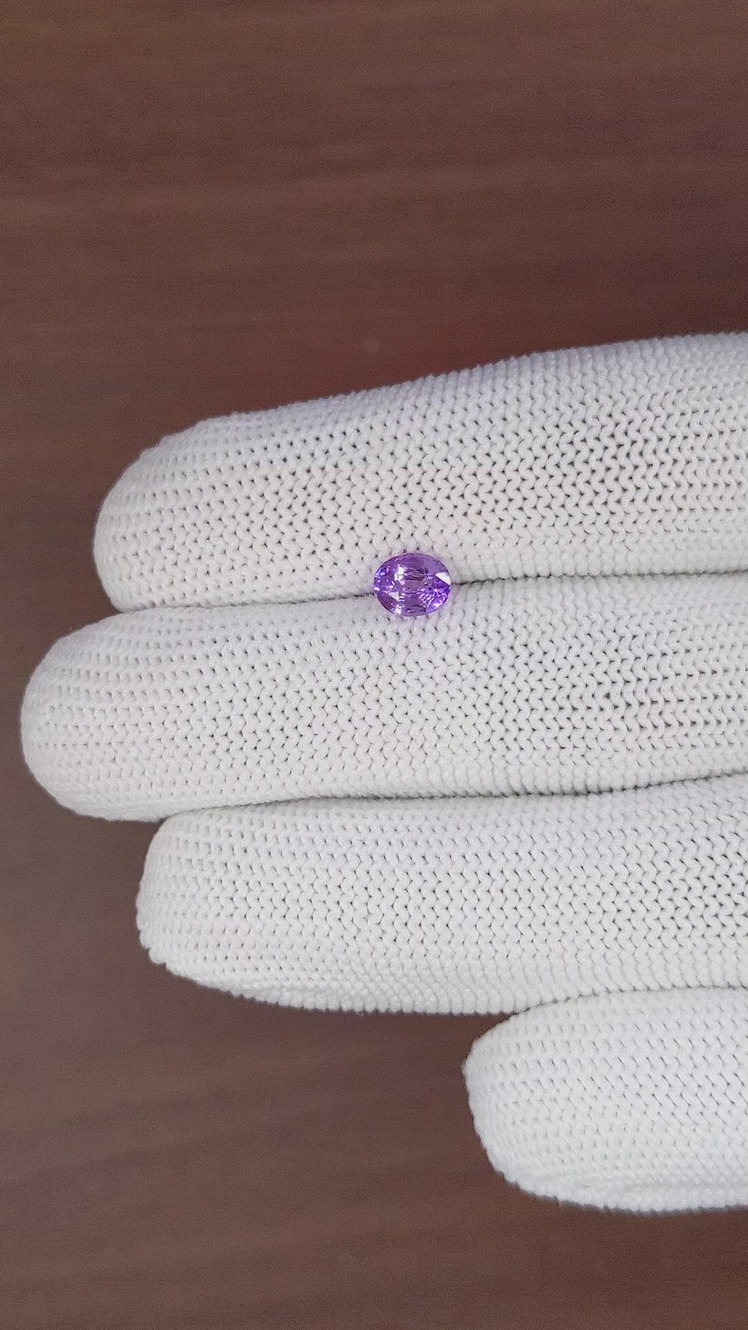 1.04 Ct. Purple Sapphire from Madagascar Size Video