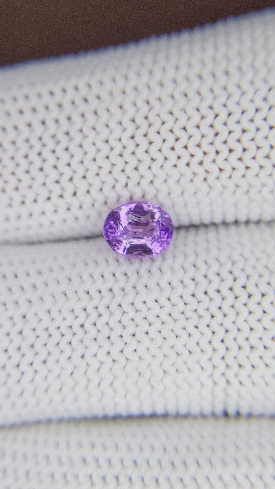 1.04 Ct. Purple Sapphire from Madagascar Size Video