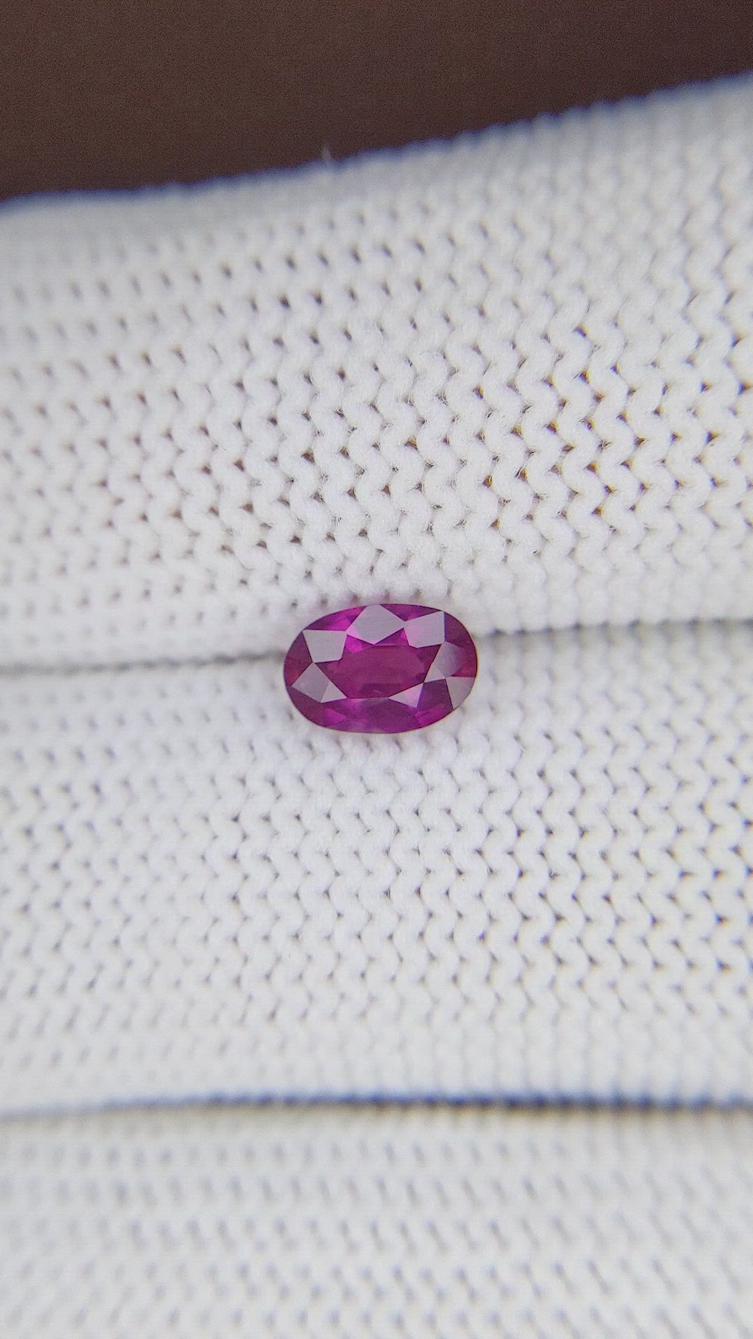 0.83 Ct. Purplish Pink Sapphire from Tanzania Size Video