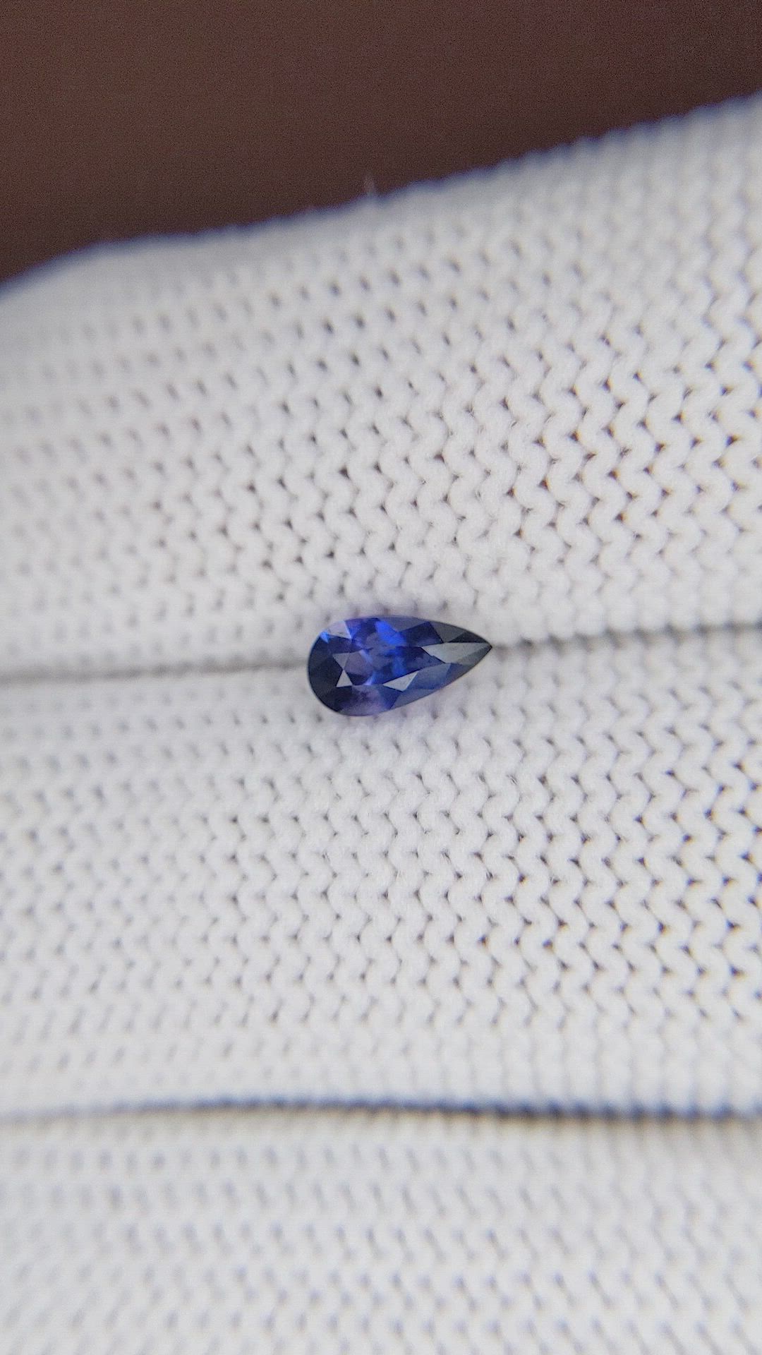 0.52 Ct. Purplish Blue Sapphire from Tanzania Size Video