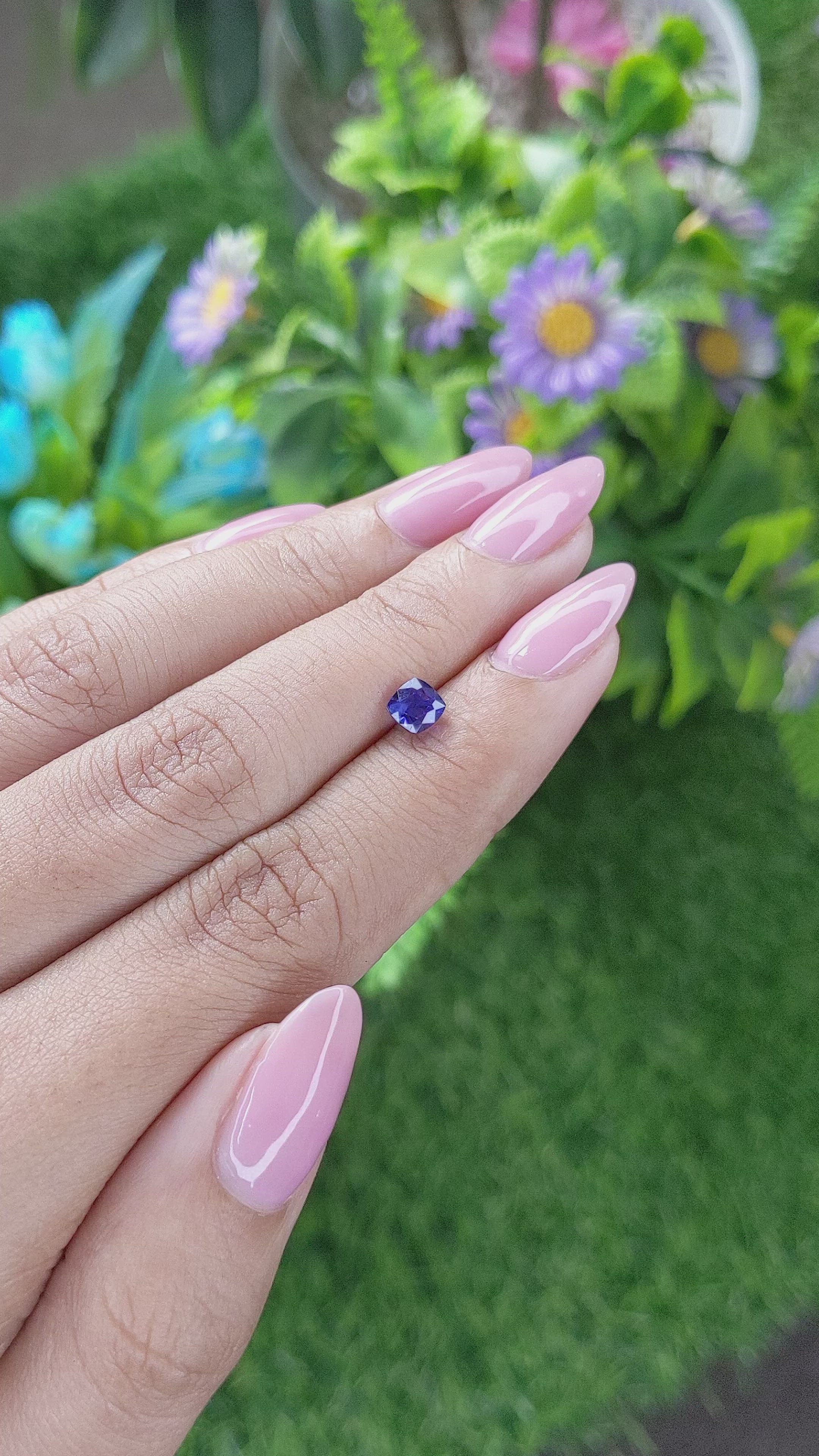 0.83 Ct. Color Change Sapphire from Tanzania Size Video