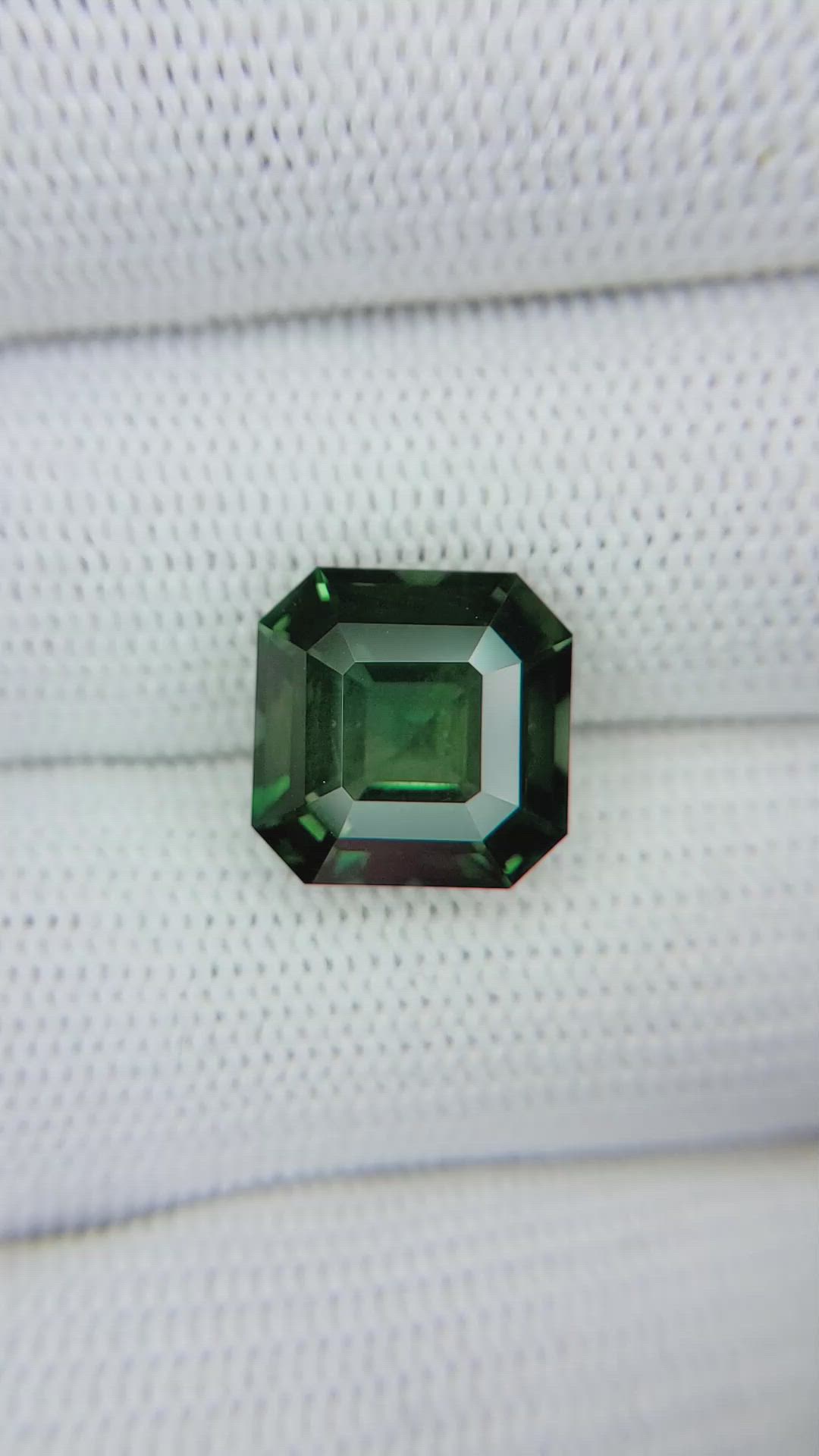 9.55 Ct. Green Sapphire from Madagascar Size Video