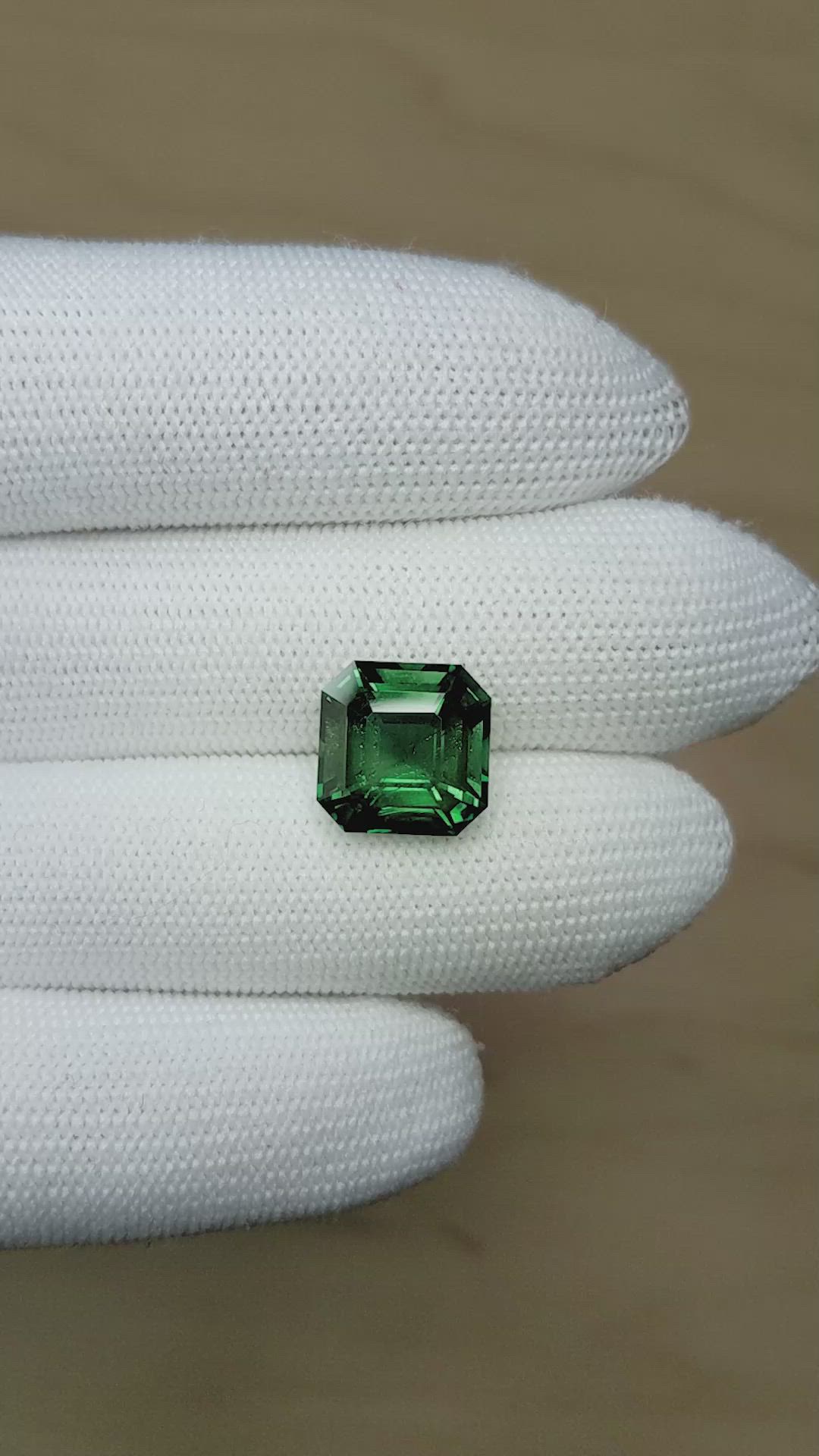 9.55 Ct. Green Sapphire from Madagascar Size Video