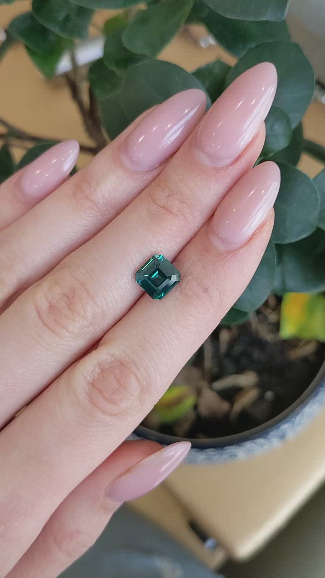 3.08 Ct. Green Sapphire from Madagascar Size Video