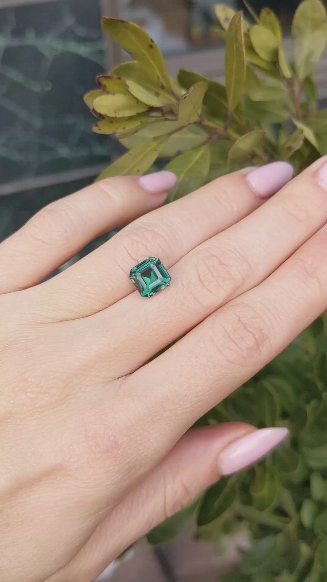 3.08 Ct. Green Sapphire from Madagascar Size Video