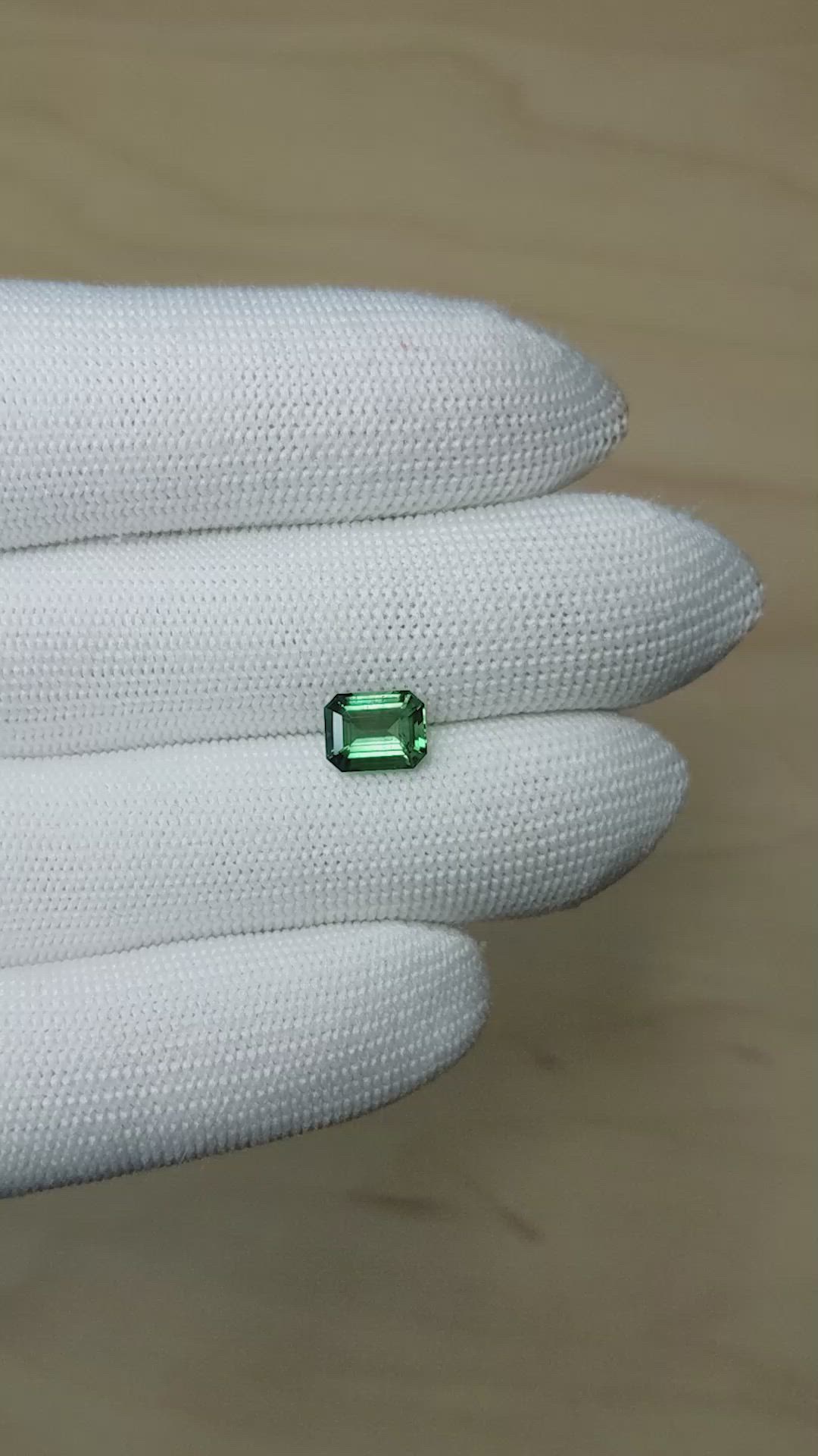 2.28 Ct. Green Sapphire from Madagascar Size Video