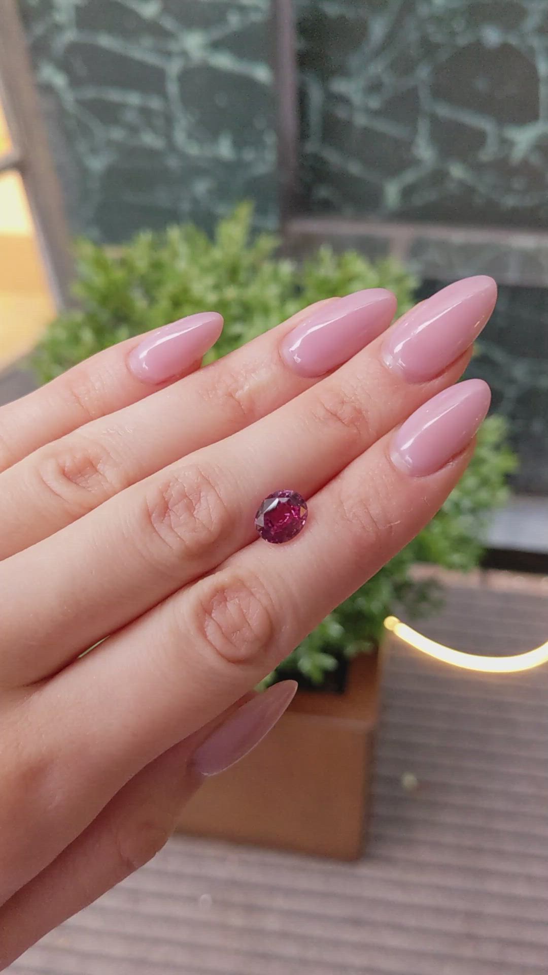 3.52 Ct. Reddish Pink Sapphire from Madagascar Size Video