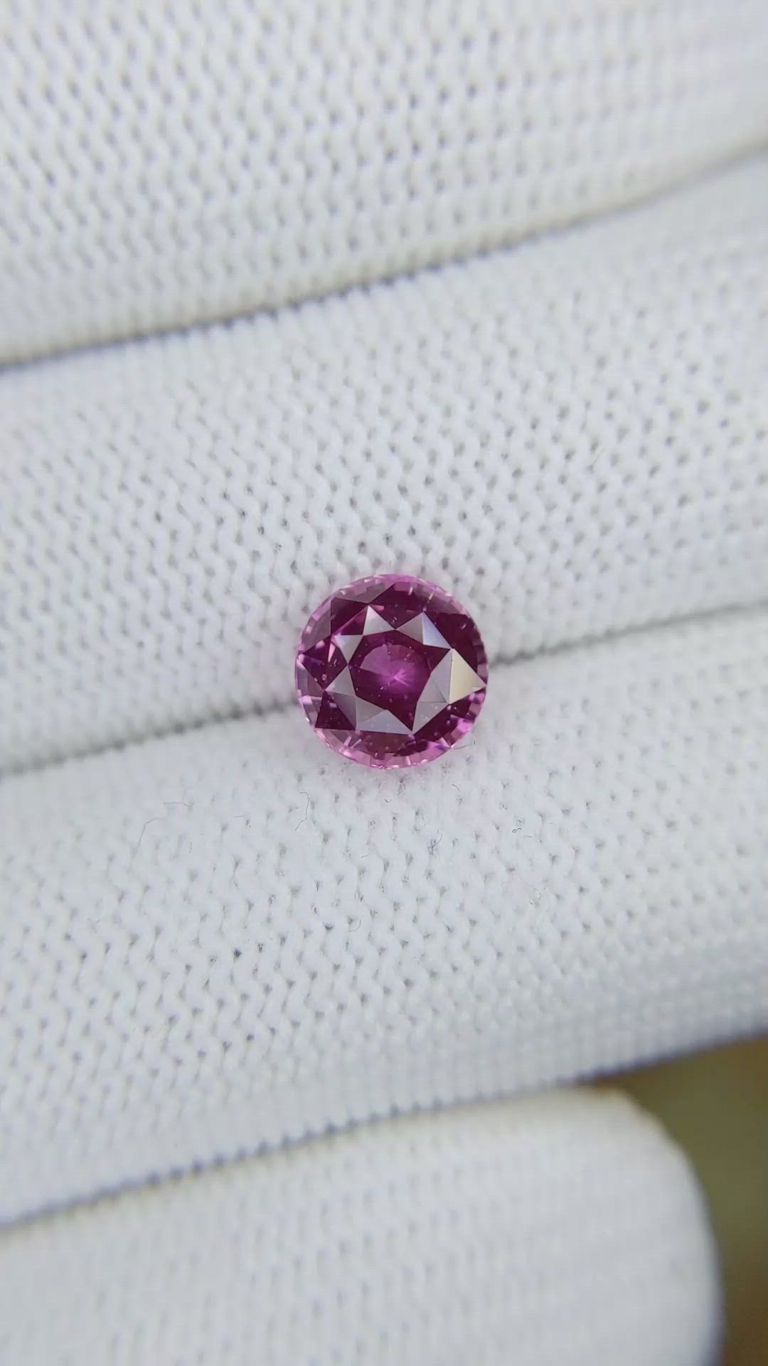 2.37 Ct. Purplish Pink Sapphire from Ceylon (Sri Lanka) Size Video