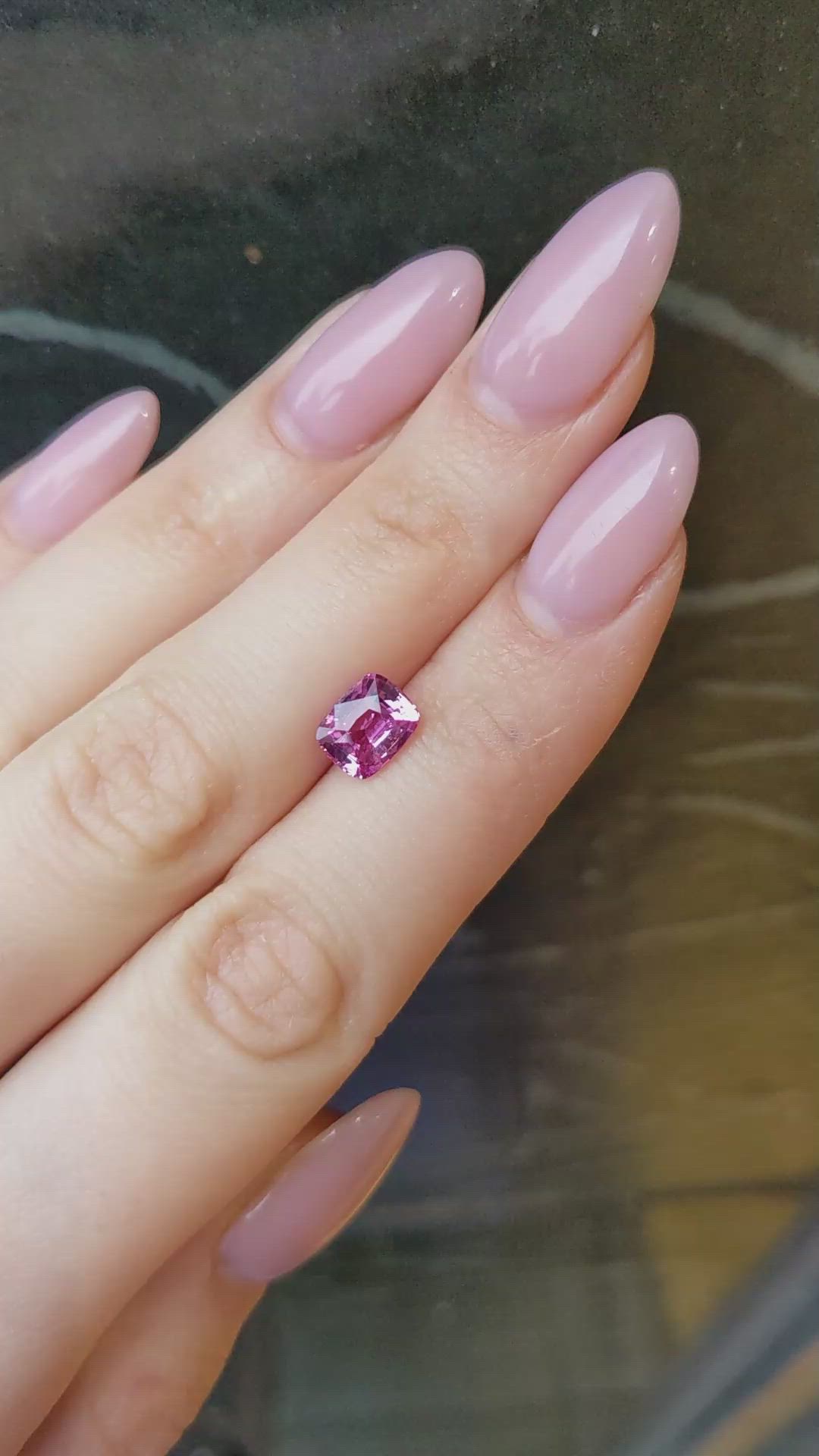 2.04 Ct. Reddish Pink Sapphire from Madagascar Size Video