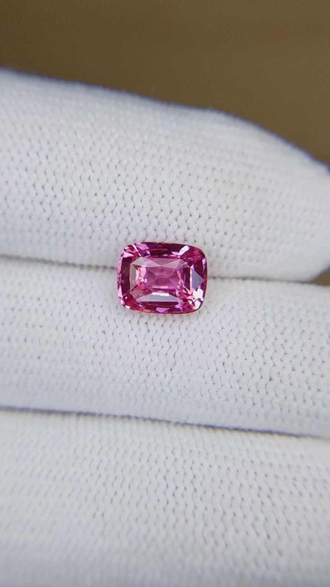 2.04 Ct. Reddish Pink Sapphire from Madagascar Size Video