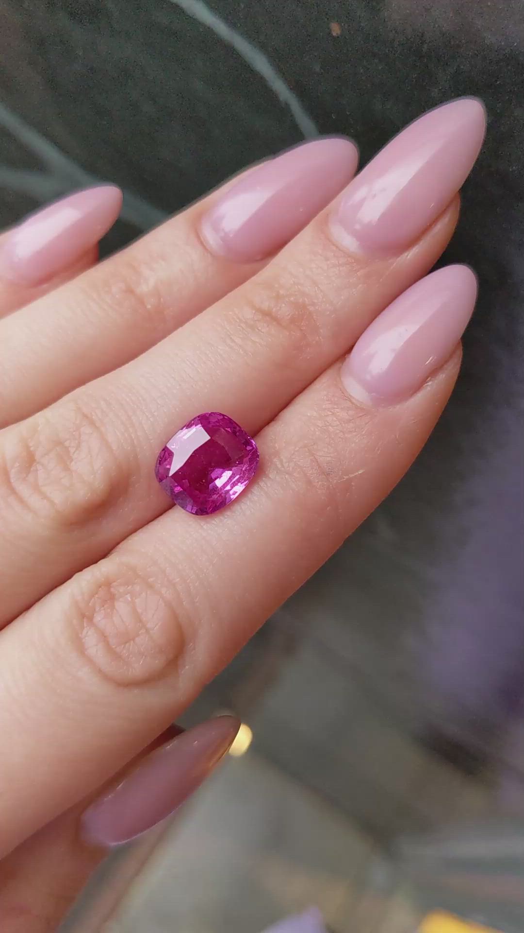 6.04 Ct. Pink Sapphire from Madagascar Size Video