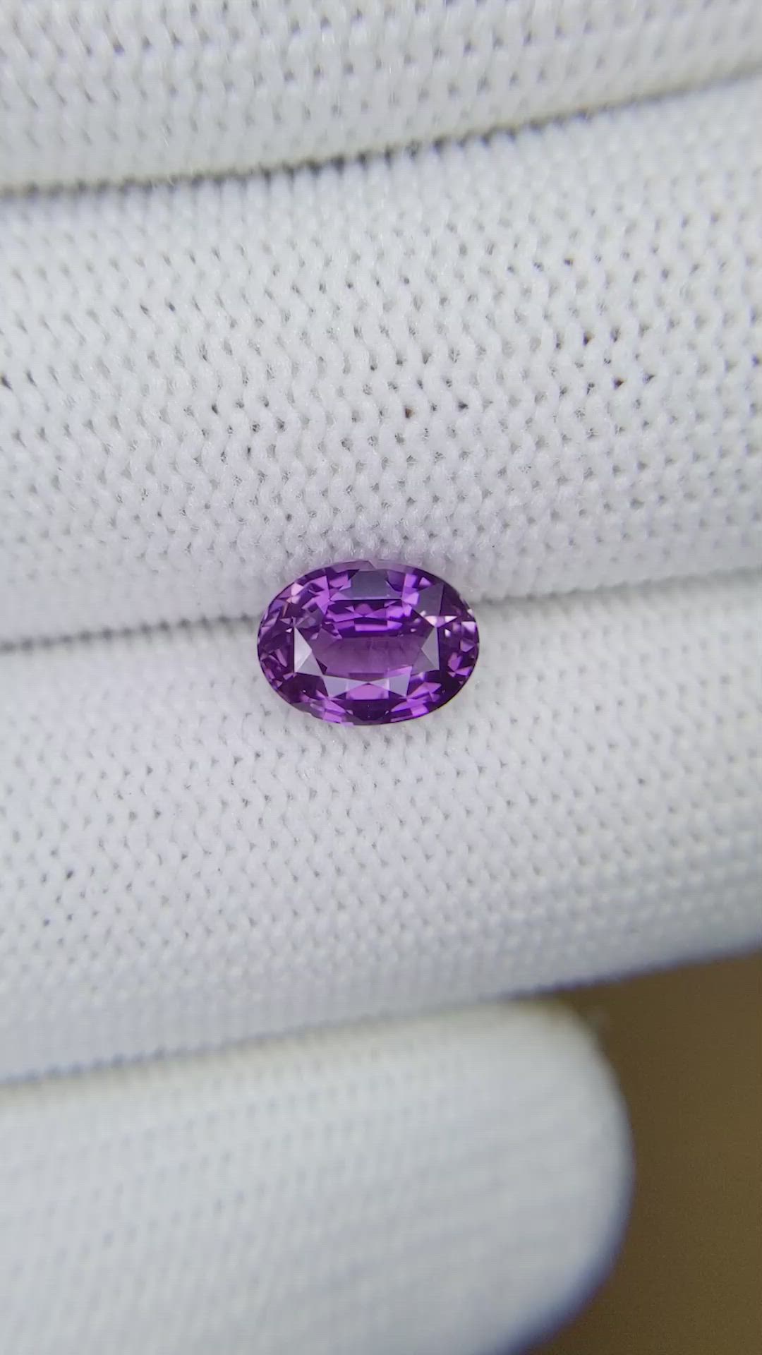 2.00 Ct. Purple Sapphire from Madagascar Size Video