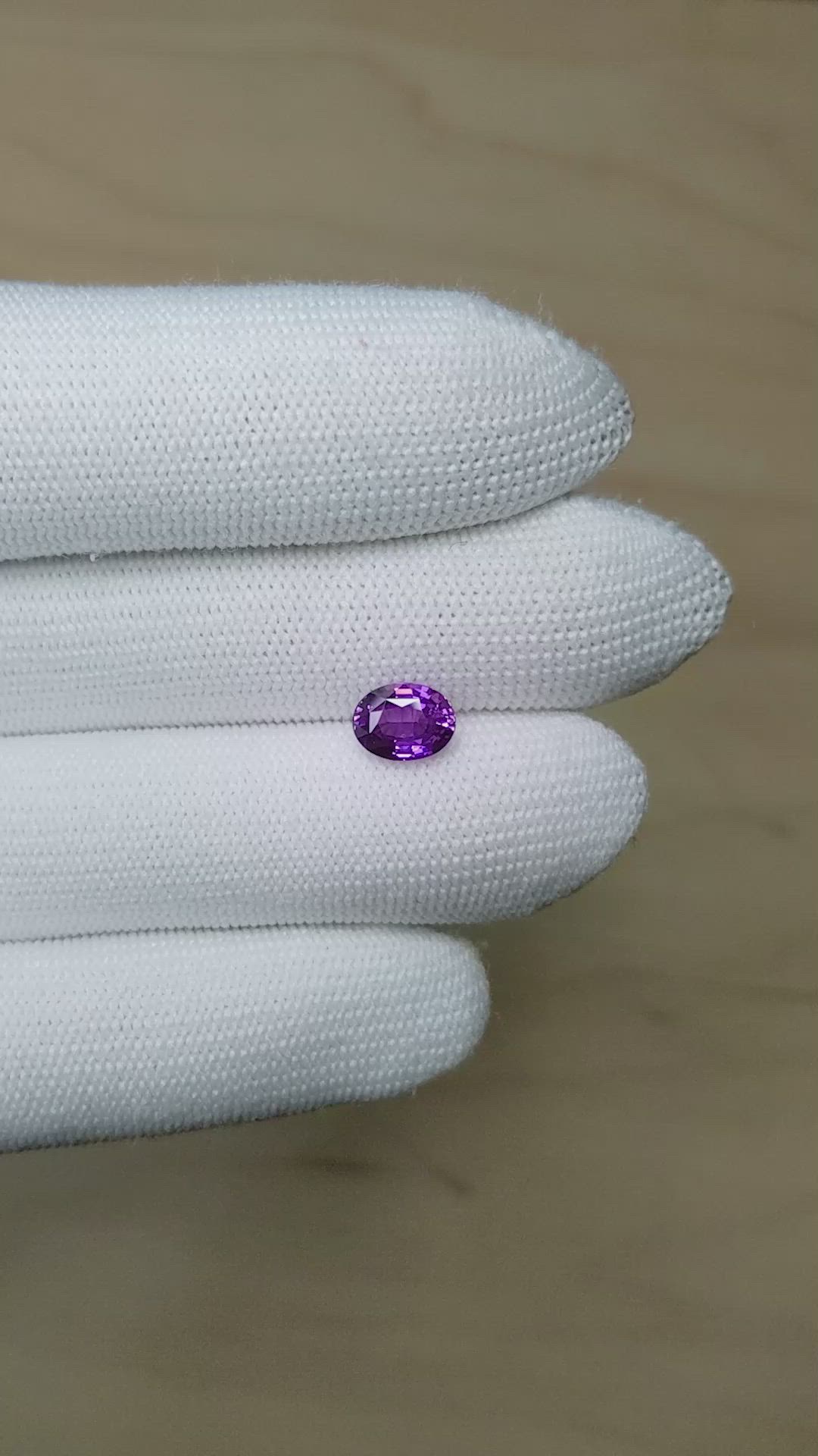 2.00 Ct. Purple Sapphire from Madagascar Size Video