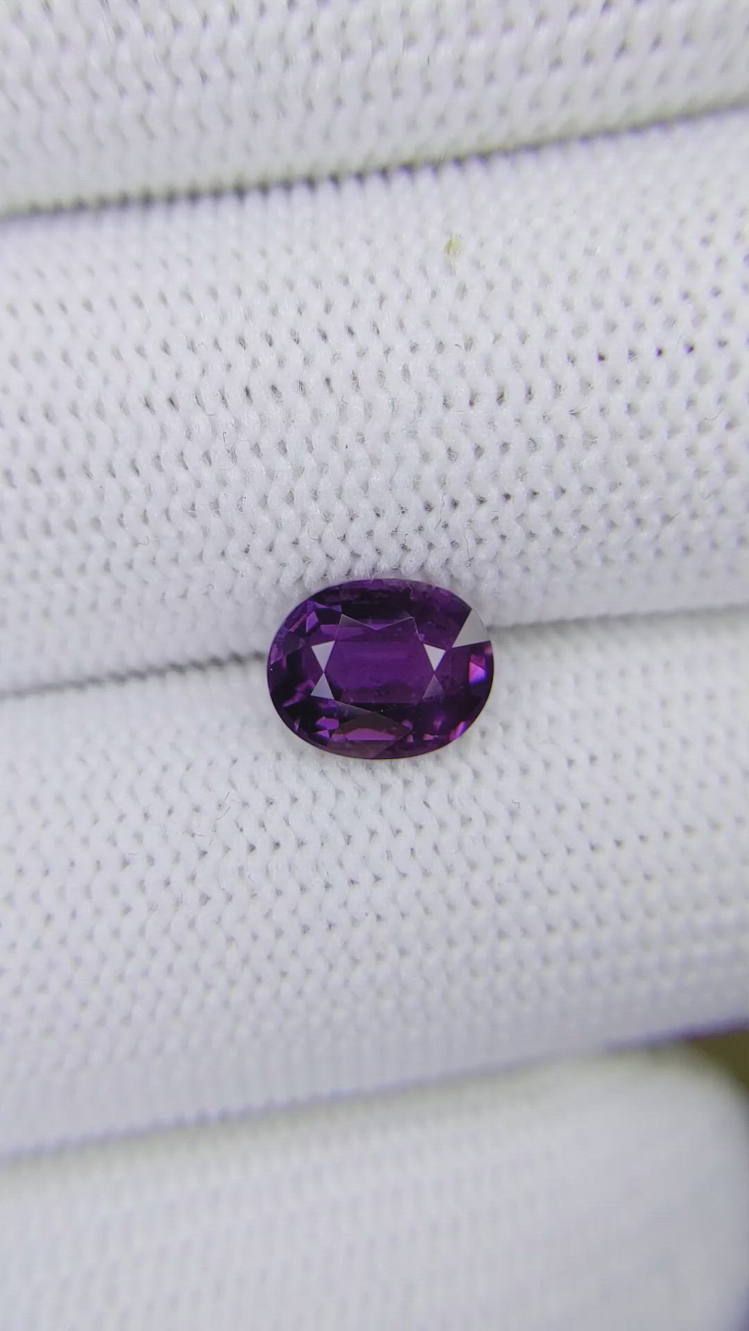 2.08 Ct. Purple Sapphire from Madagascar Size Video
