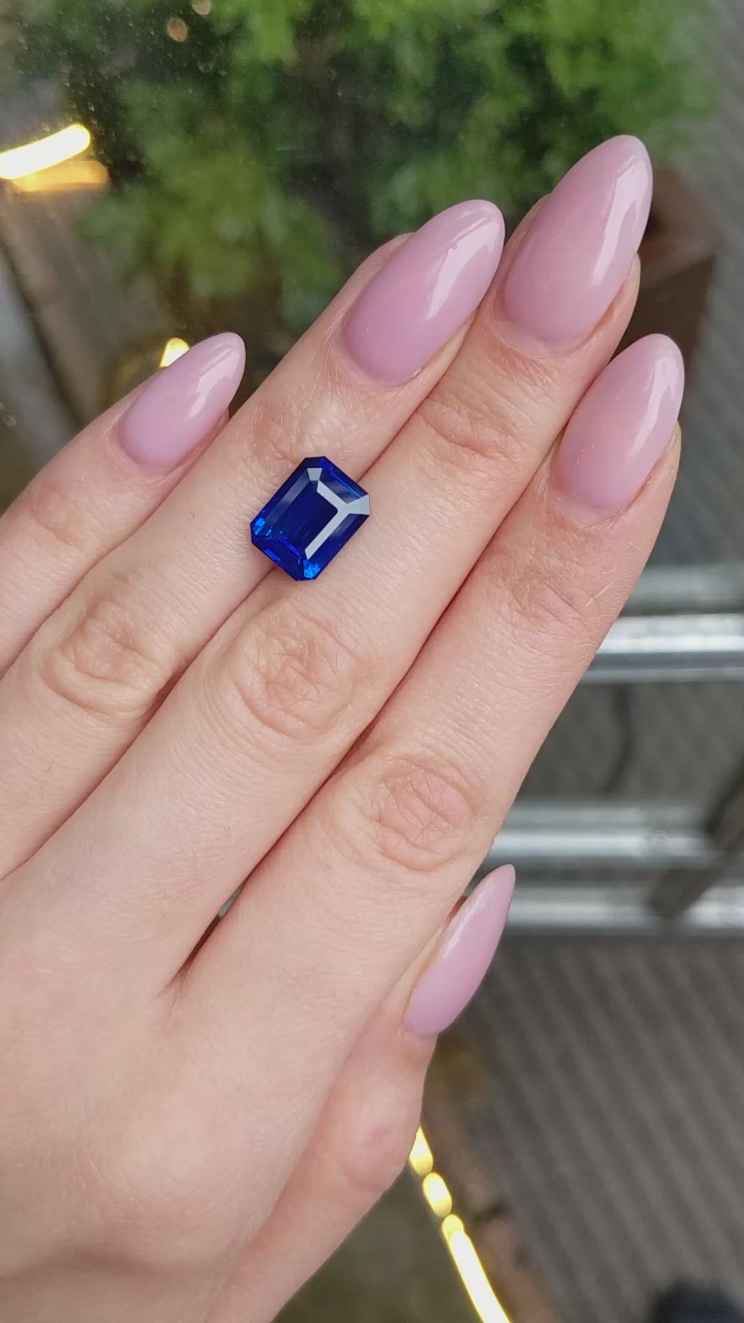 6.01 Ct. Blue Sapphire from Ceylon (Sri Lanka) Size Video