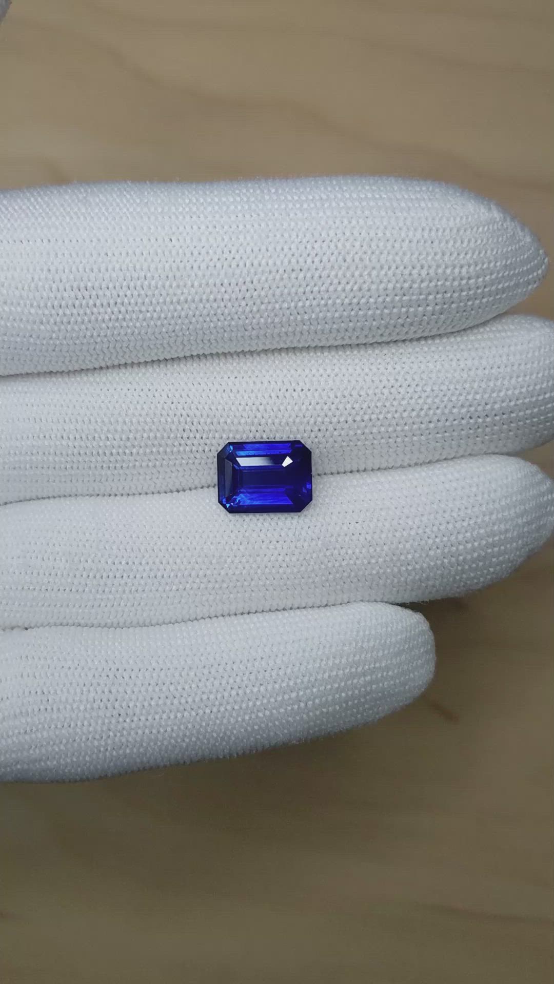 6.01 Ct. Blue Sapphire from Ceylon (Sri Lanka) Size Video