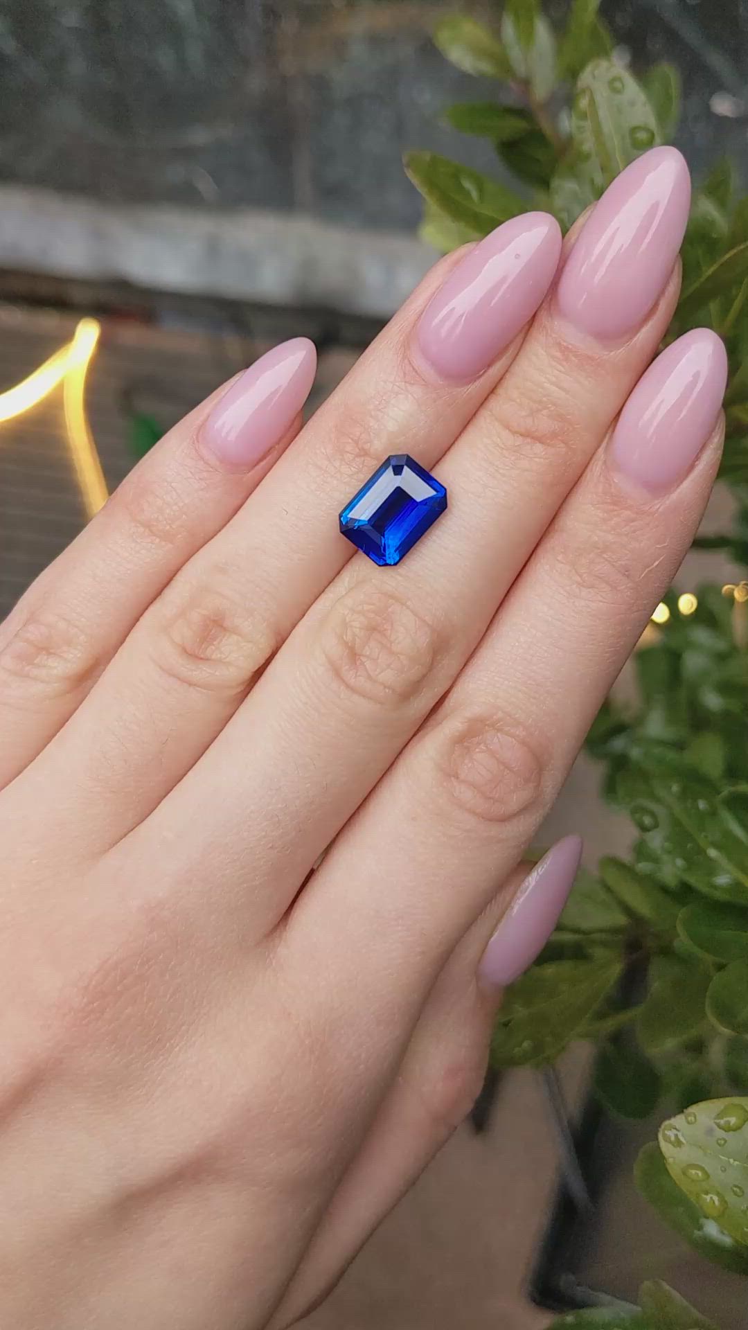 6.01 Ct. Blue Sapphire from Ceylon (Sri Lanka) Size Video