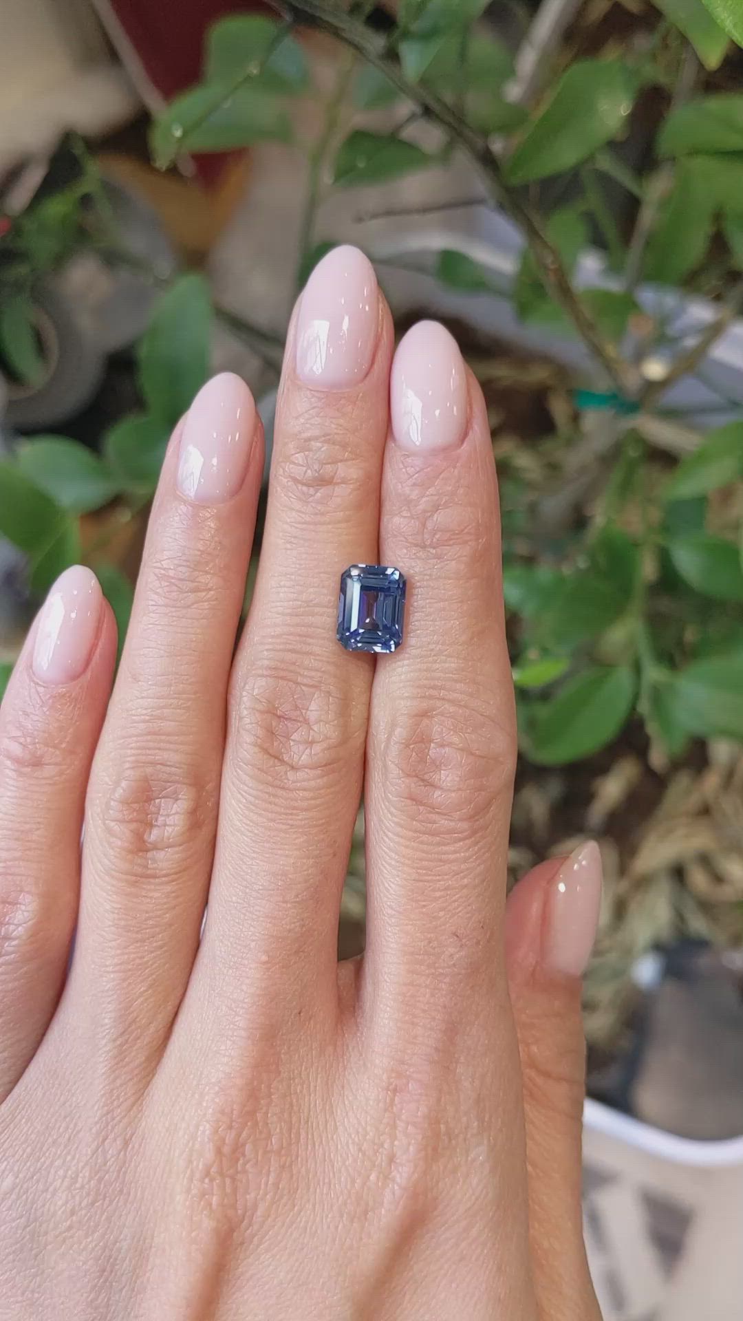 4.57 Ct. Blue Sapphire from Ceylon (Sri Lanka) Size Video
