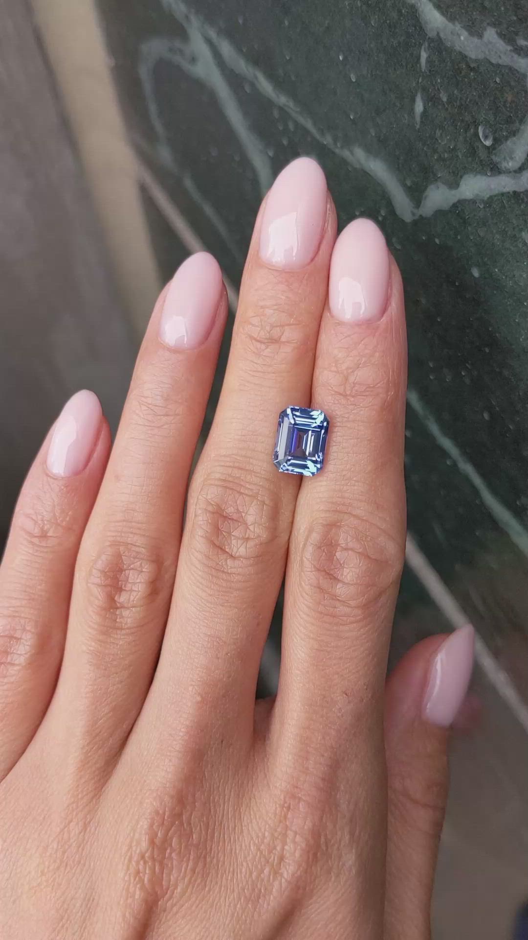 4.57 Ct. Blue Sapphire from Ceylon (Sri Lanka) Size Video