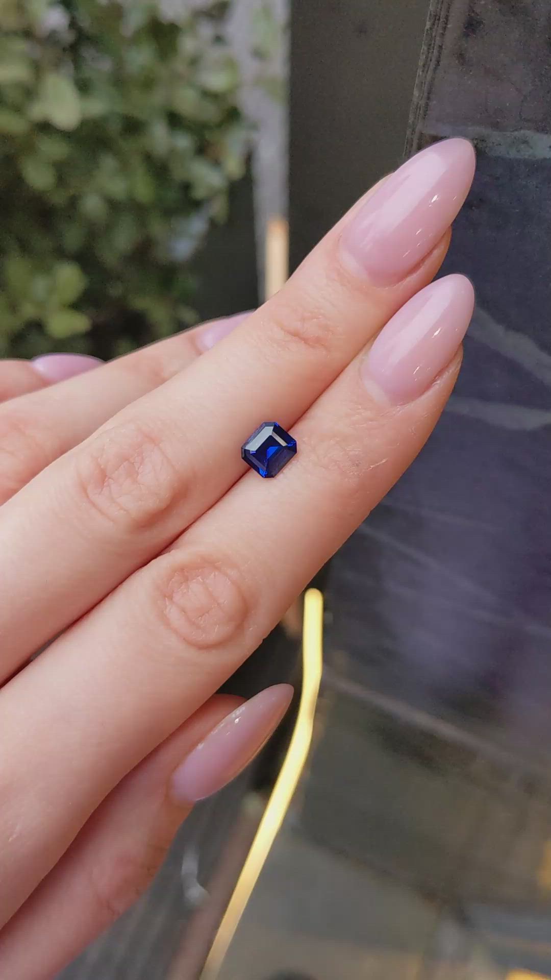 1.59 Ct. Blue Sapphire from Ceylon (Sri Lanka) Size Video