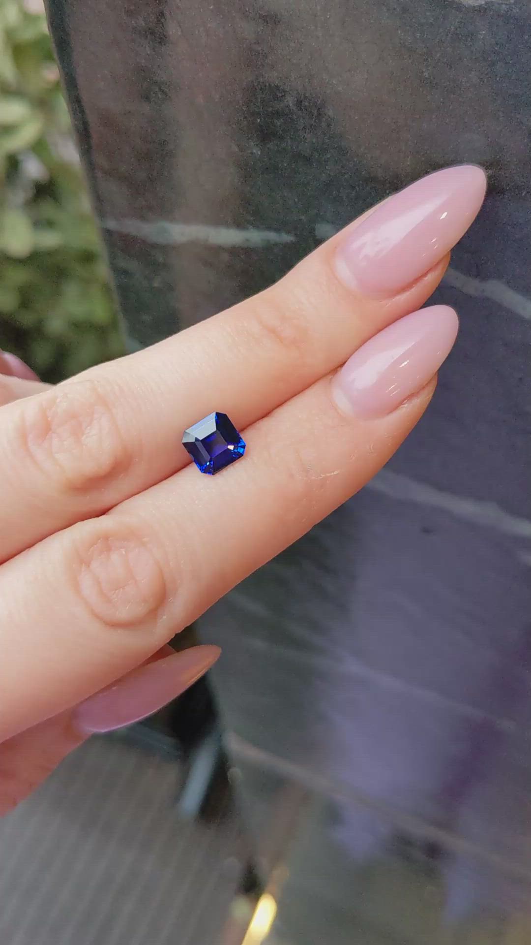 2.03 Ct. Blue Sapphire from Ceylon (Sri Lanka) Size Video