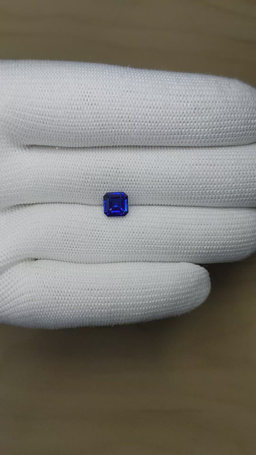 2.03 Ct. Blue Sapphire from Ceylon (Sri Lanka) Size Video
