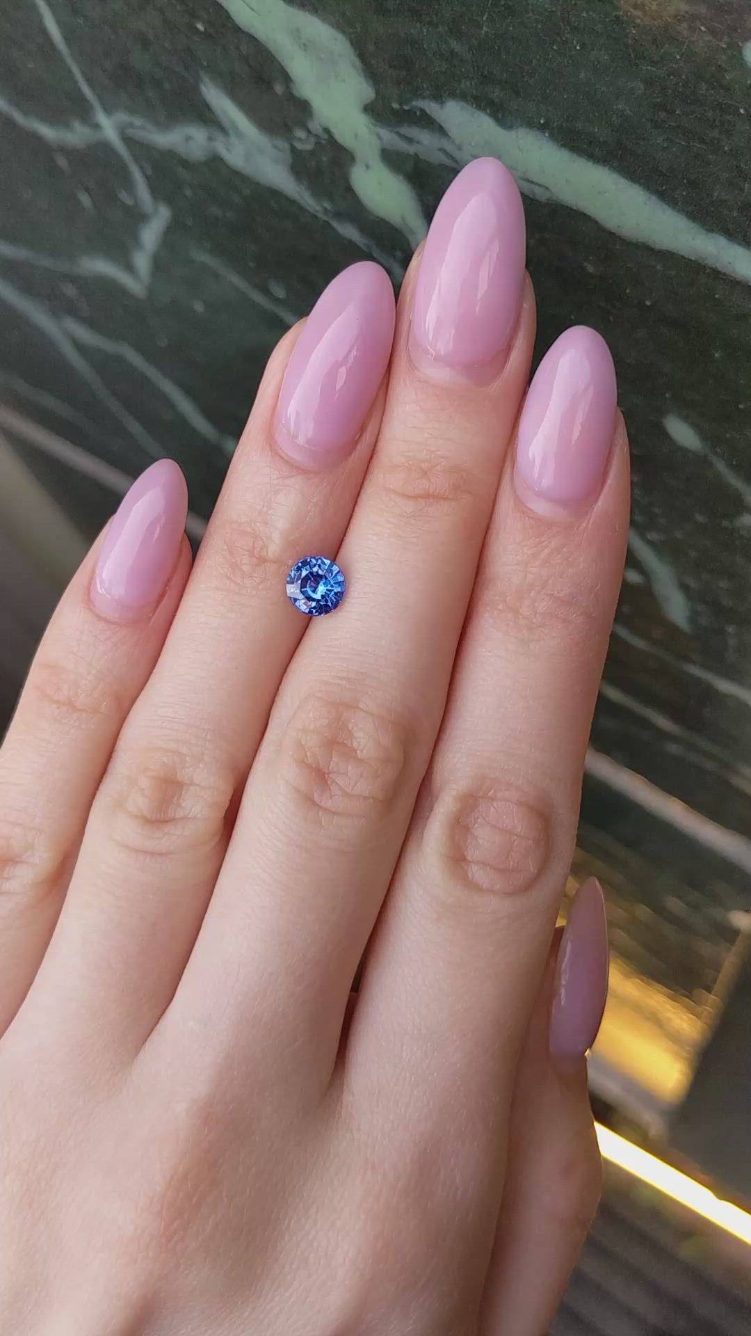 1.45 Ct. Blue Sapphire from Ceylon (Sri Lanka) Size Video